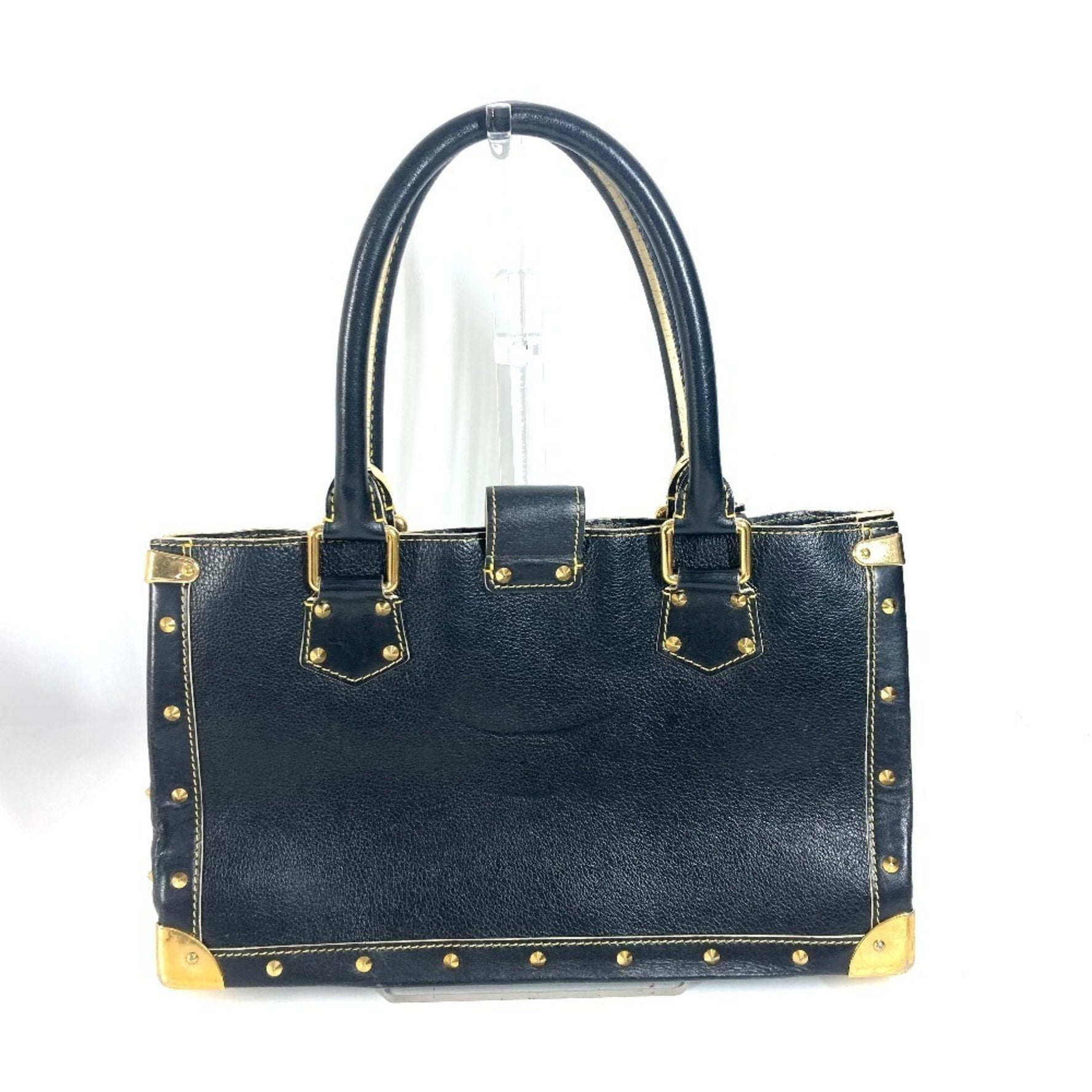 Louis Vuitton Suhali Fabulo Stud Shoulder Bag Tote Leather