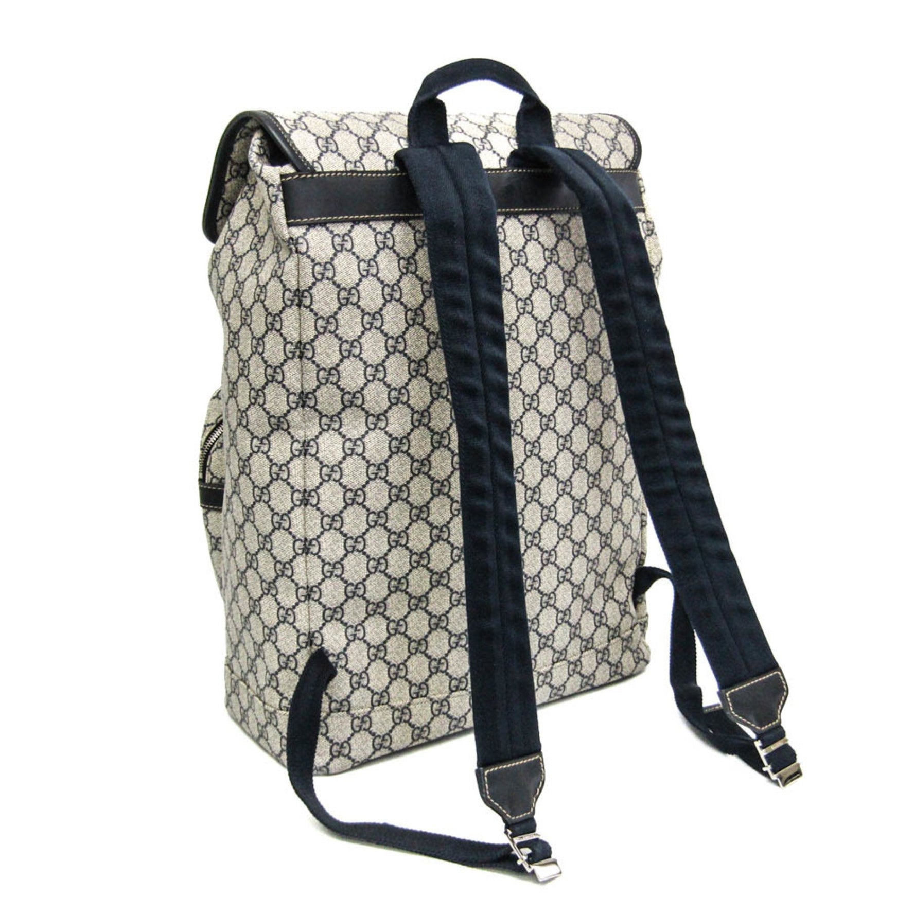 Gucci GG Supreme Men,Women GG Supreme Backpack Beige,Navy