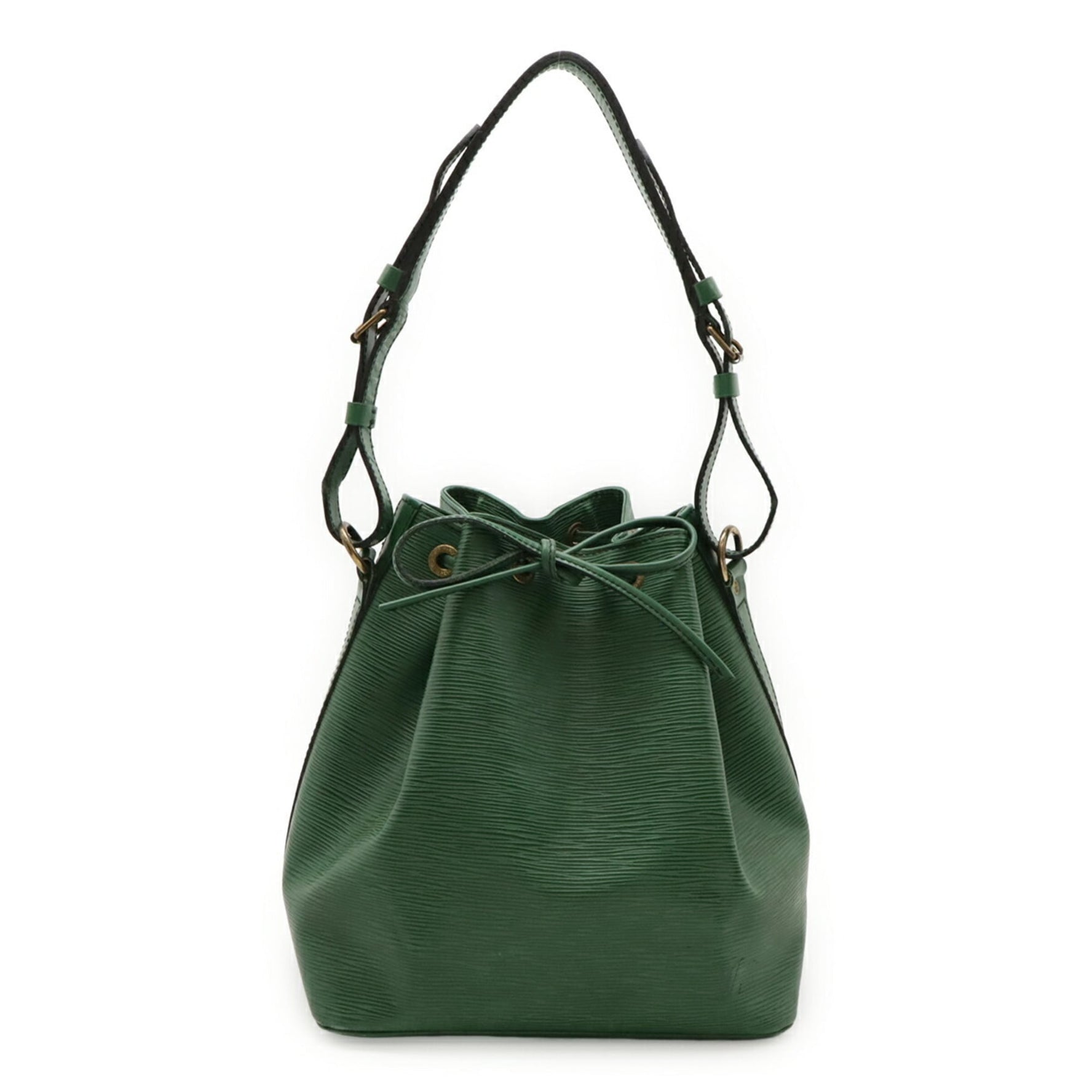 LOUIS VUITTON Epi Petit Noe Shoulder Bag, Borneo Green