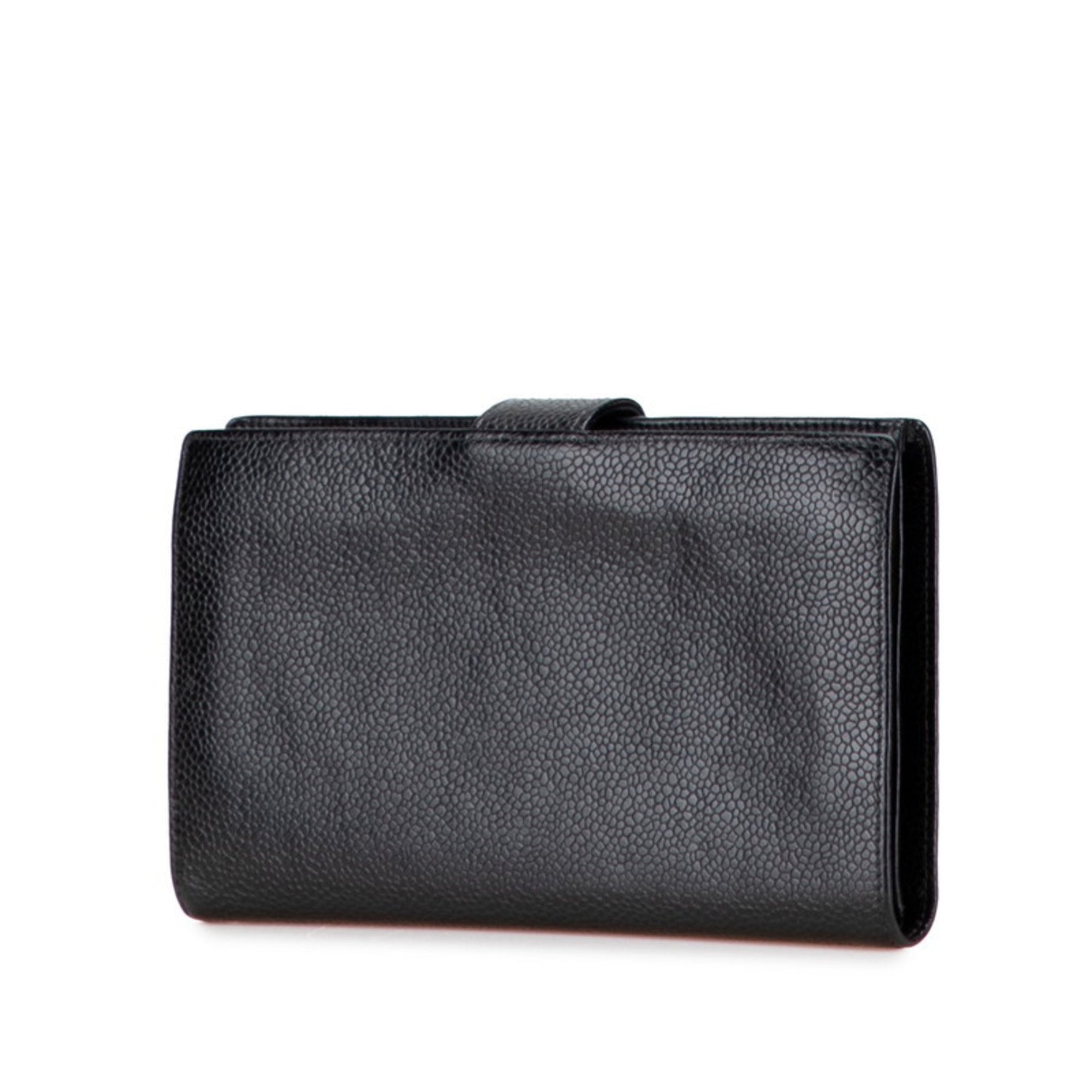 Chanel Coco Mark Long Wallet Caviar Skin