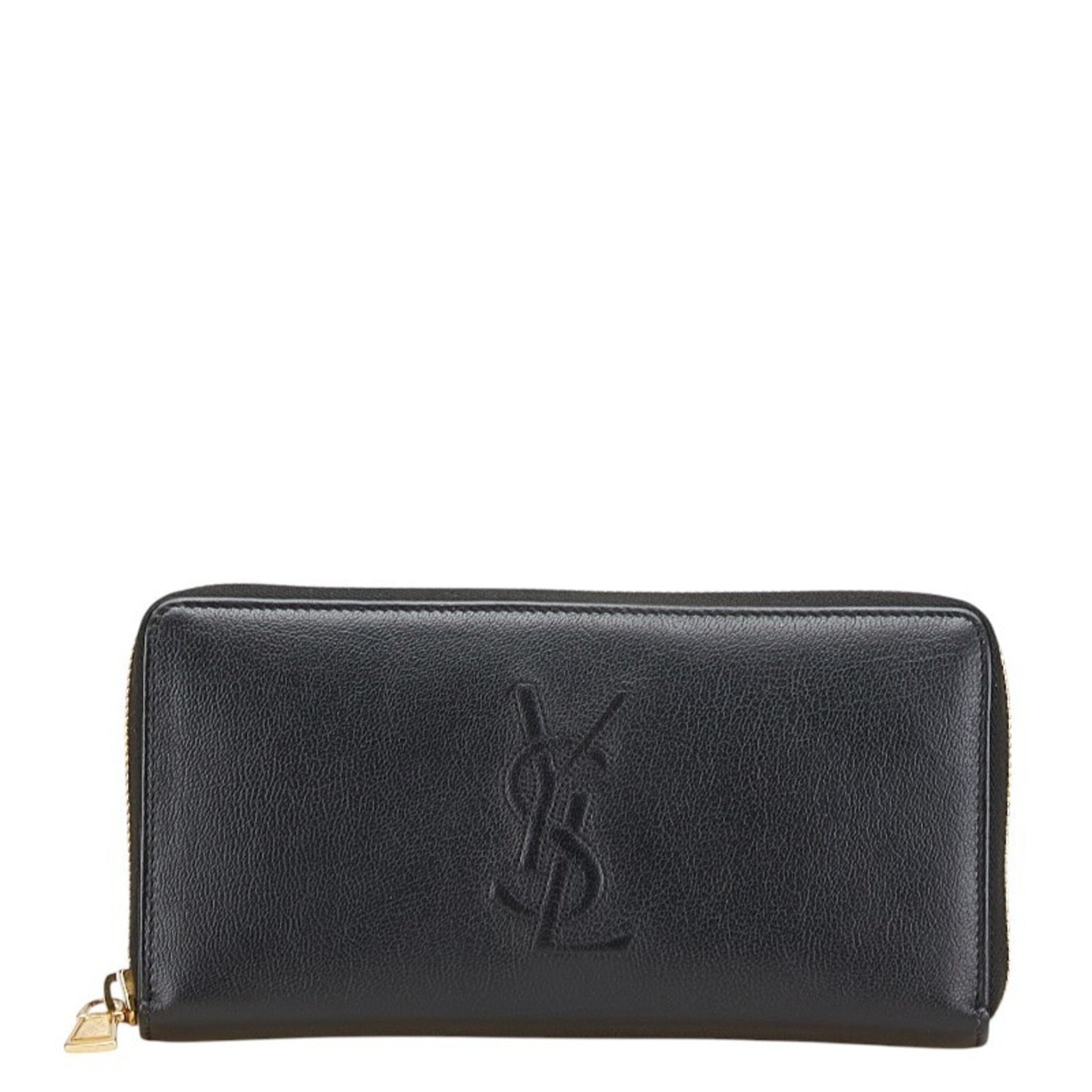 Saint Laurent YSL logo long wallet leather