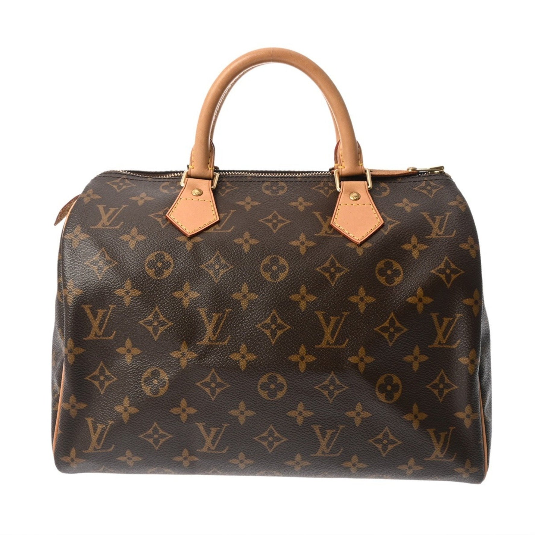 LOUIS VUITTON Louis Vuitton Monogram Speedy 30 (Old Model) Brown Canvas Handbag AB Rank Pre-owned Ginzo