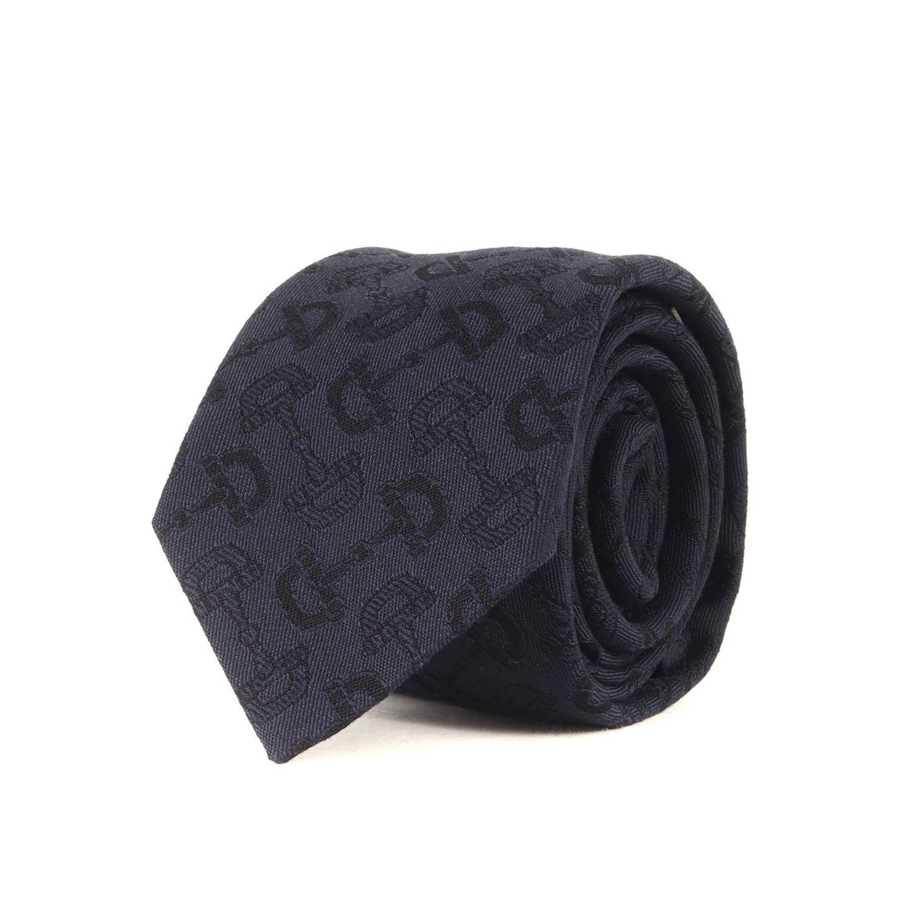 GUCCI Horsebit Jacquard Cotton Wool Tie, Size: 148 x