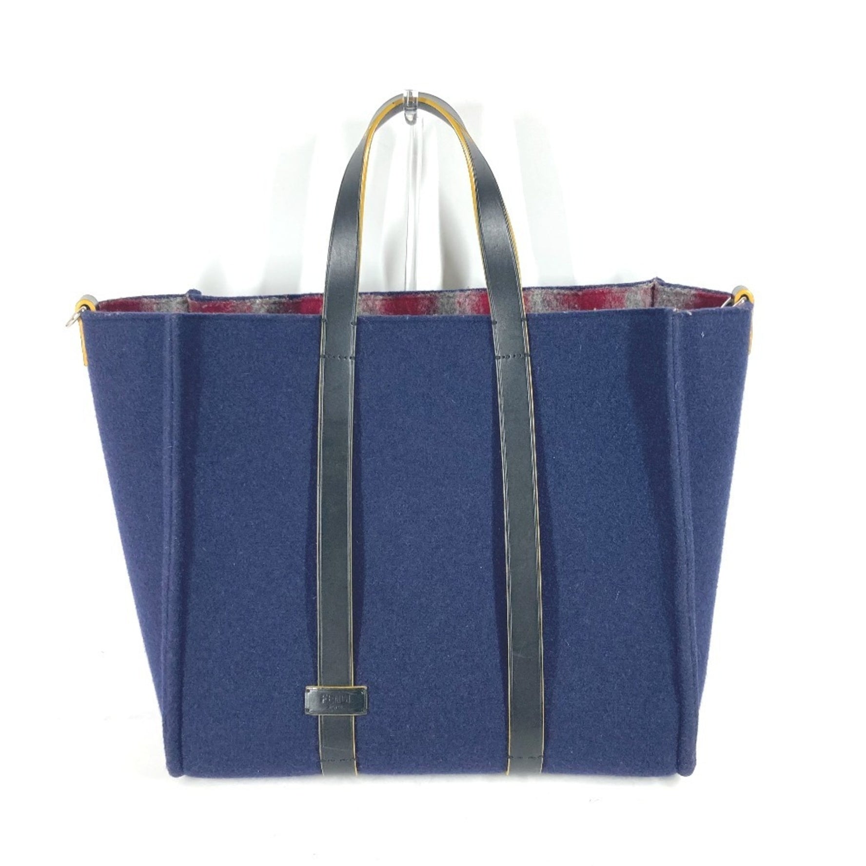FENDI Shoulder Tote Bag Wool Men's