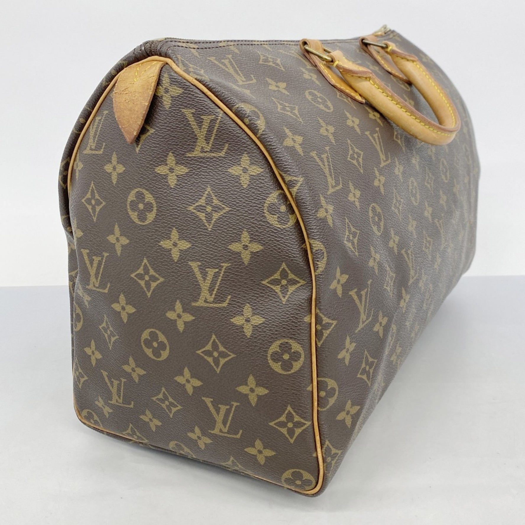 Louis Vuitton Monogram Speedy 40 Handbag M41106 Brown Women's