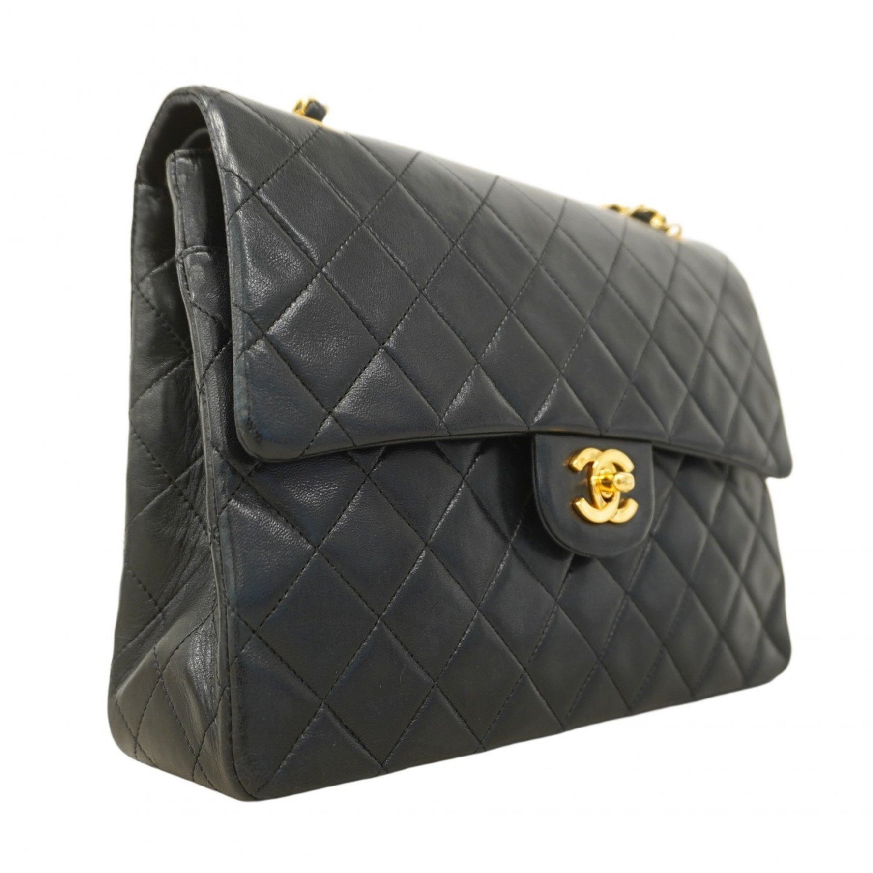 Chanel Matelasse Shoulder Bag with Double Flap and Chain, Lambskin