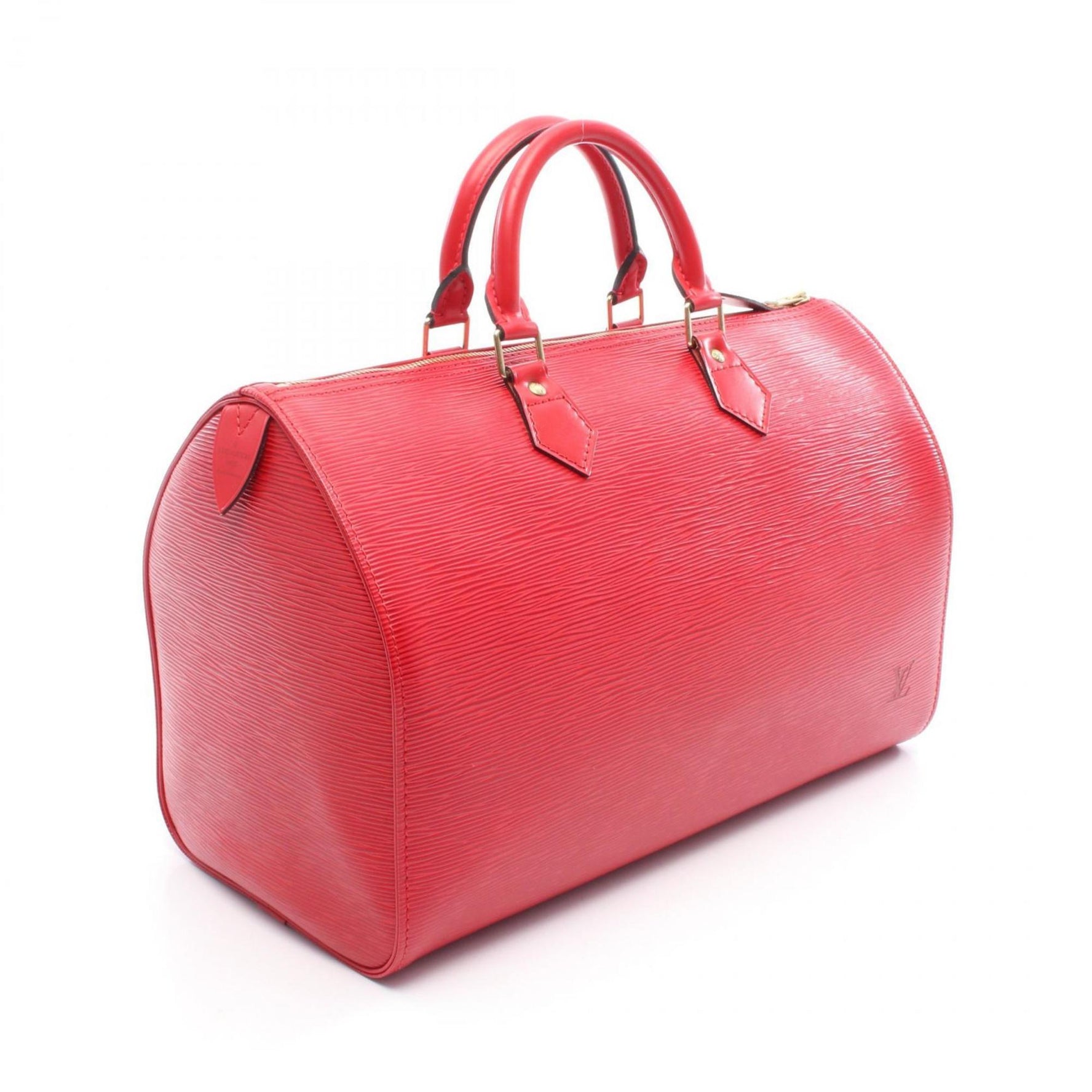 Louis Vuitton Speedy 35 Handbag, Epi Leather, Red