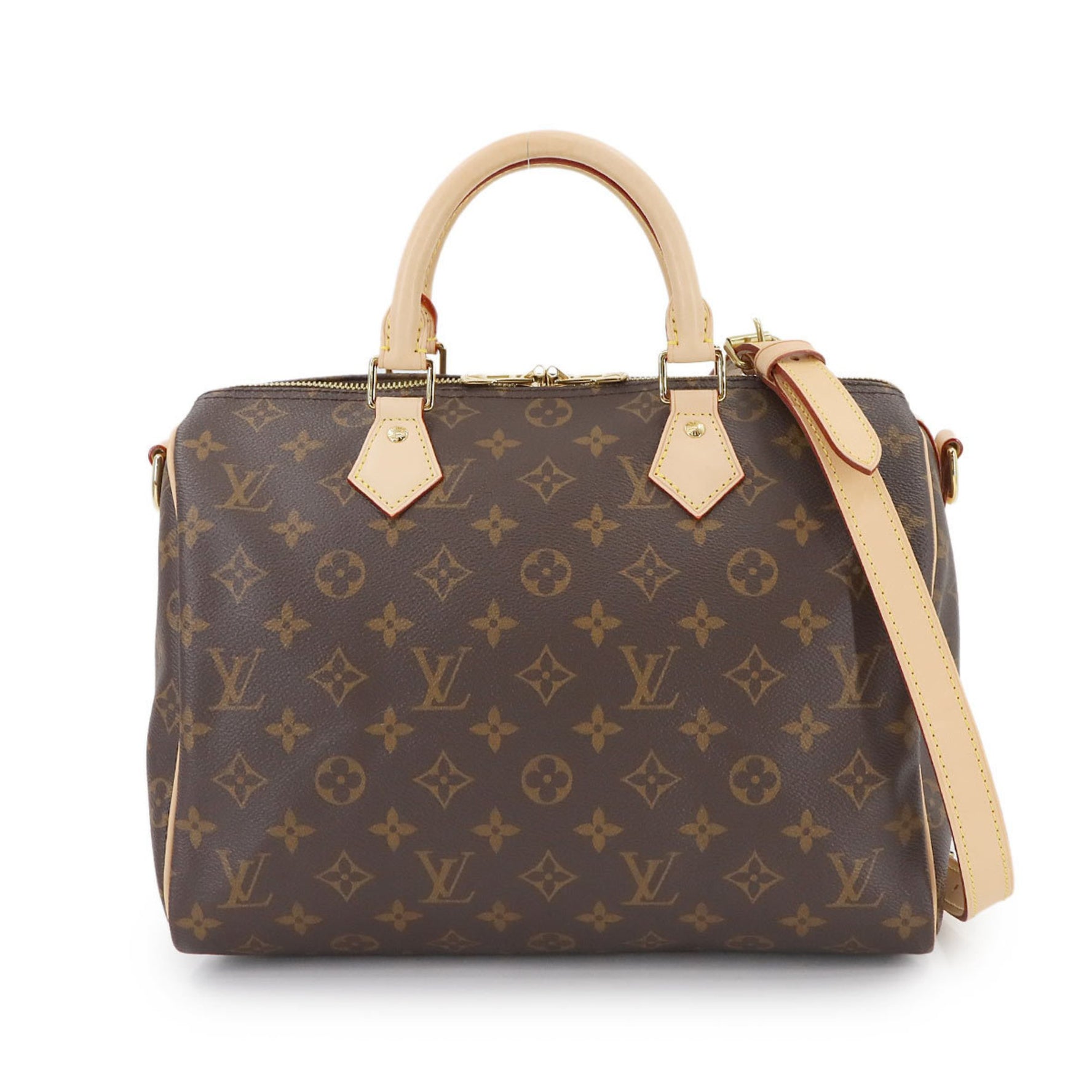 Louis Vuitton Monogram Speedy Bandouliere 30 2-way Hand/Shoulder Bag, Brown, RFID