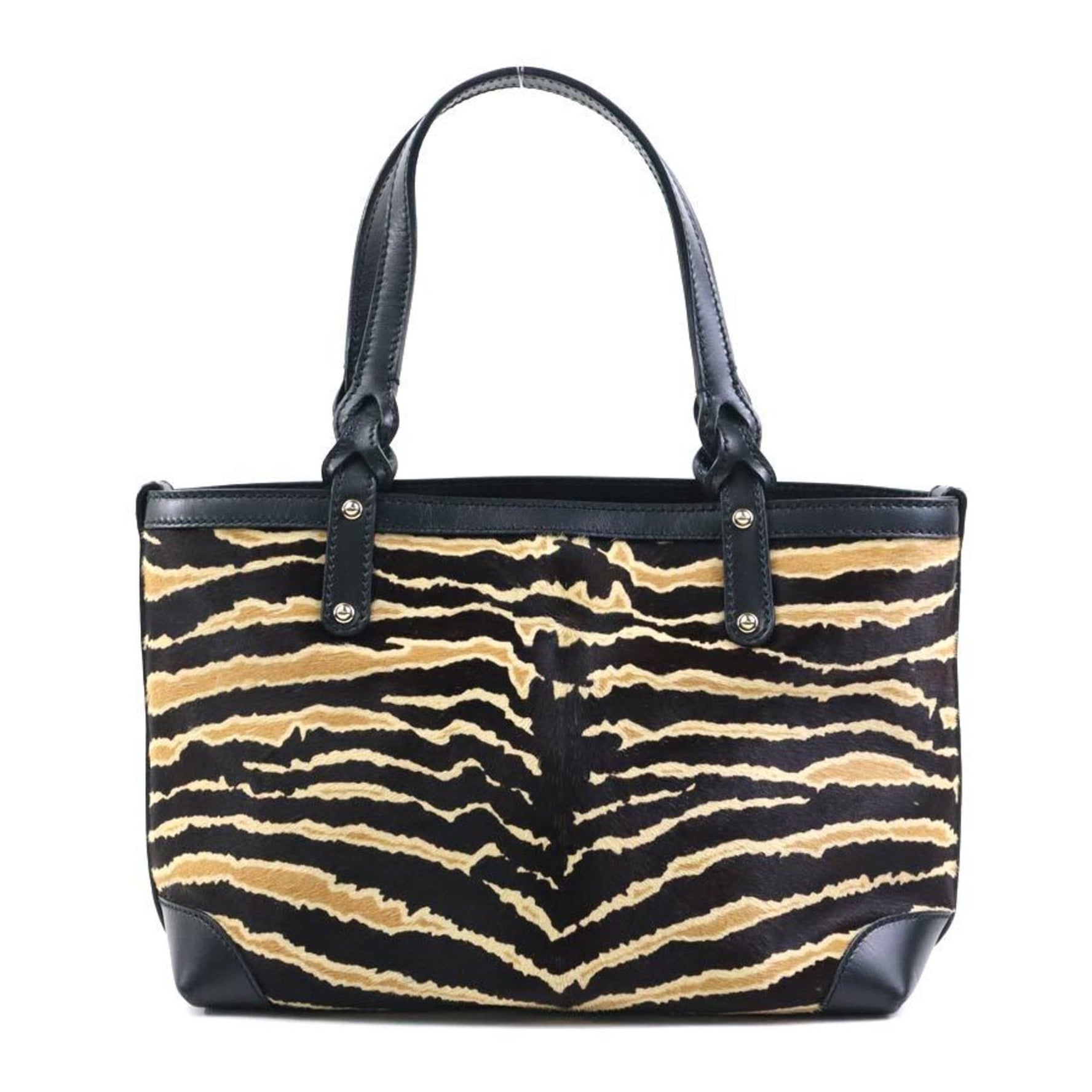 GUCCI Handbag, Pony Leather, Black x Brown, Women's, 269878, 55917g