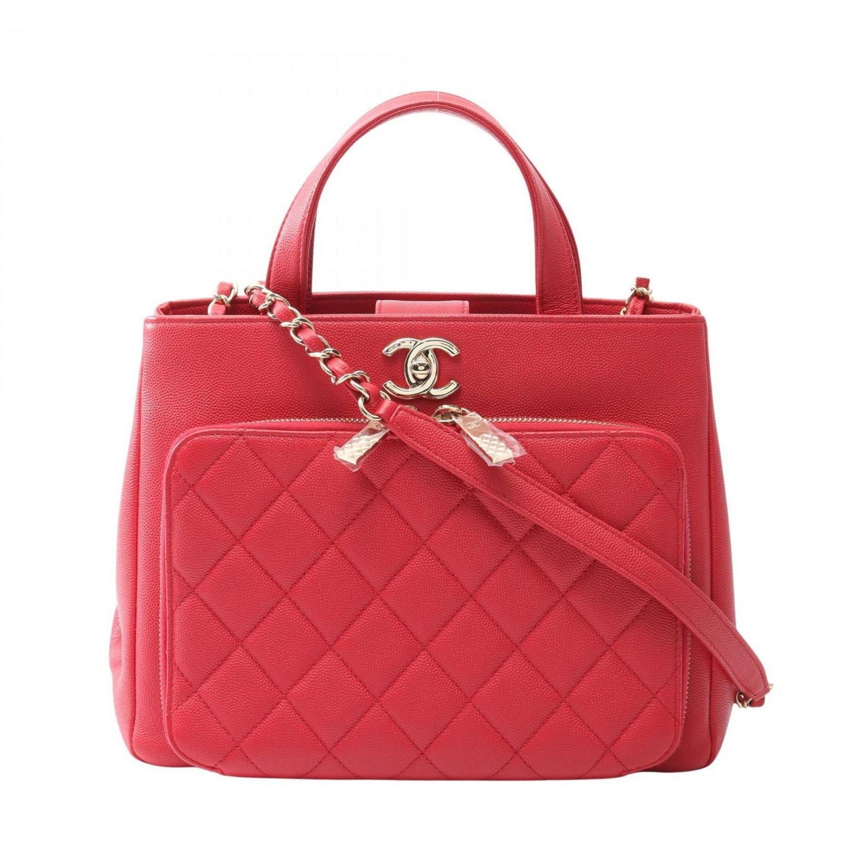 CHANEL Business Affinity Matelasse Shoulder Bag in Grained Calfskin Leather