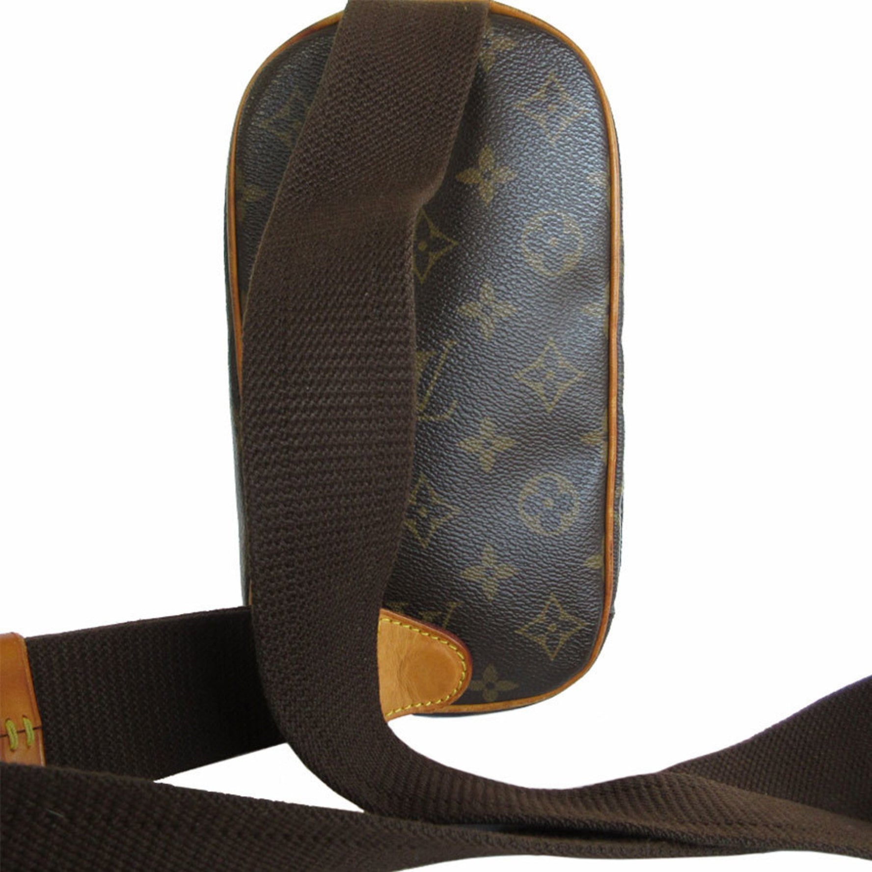 Louis Vuitton Body Bag Monogram Pochette Ganju Canvas Brown Men's
