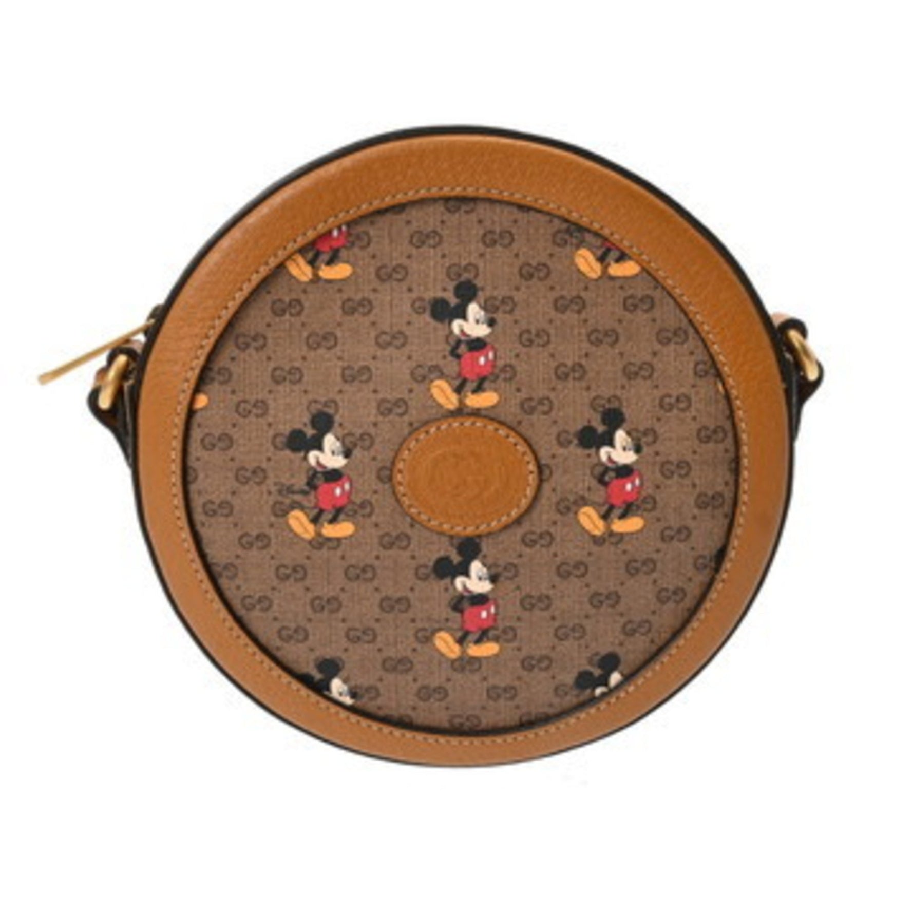 GUCCI Mickey Mouse collaboration PVC calfskin shoulder bag