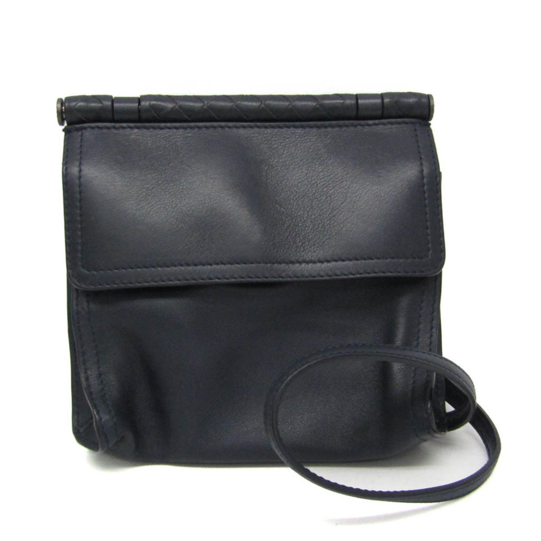 Bottega Veneta Intrecciato Mini Double Face Men,Women Leather Clutch Bag,Shoulder Bag