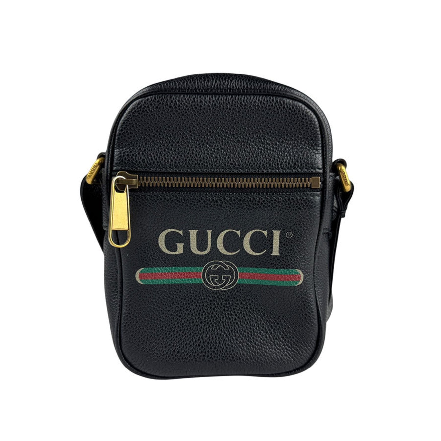 Gucci Men's Shoulder Bag in and Gold Leather