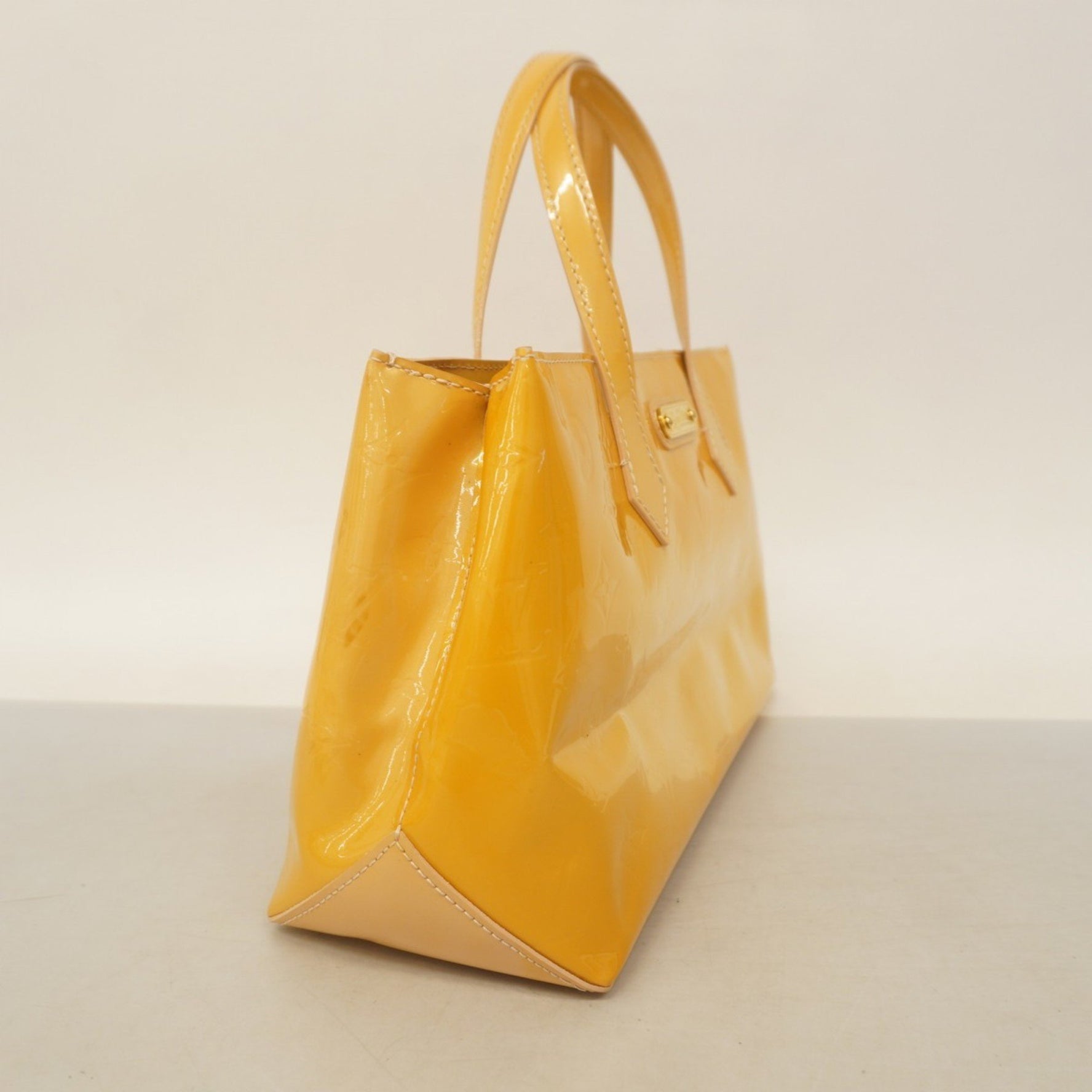 Louis Vuitton Vernis Wilshire PM Handbag M91642 Rose Florentine for Women