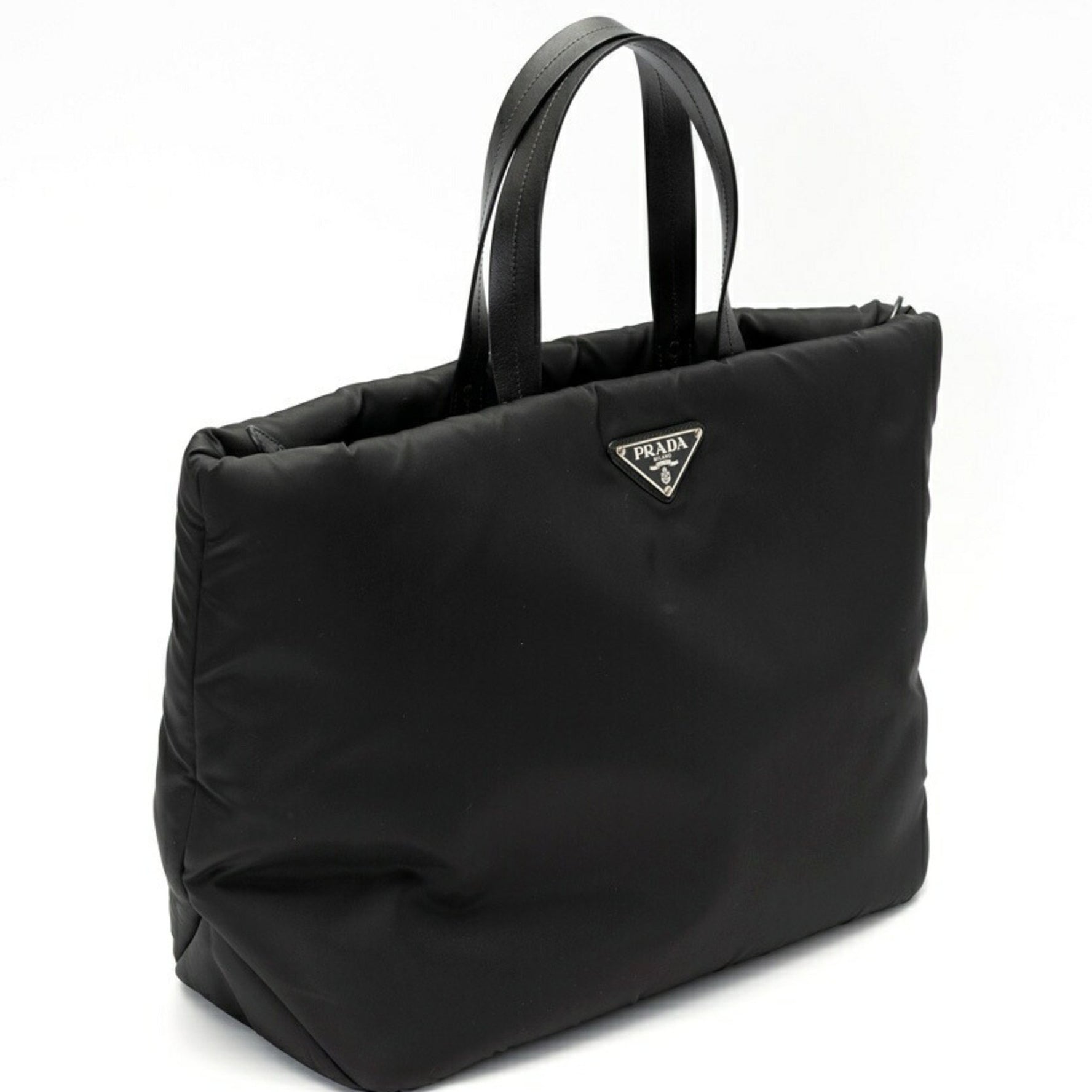 PRADA Tote Bag Nylon Leather
