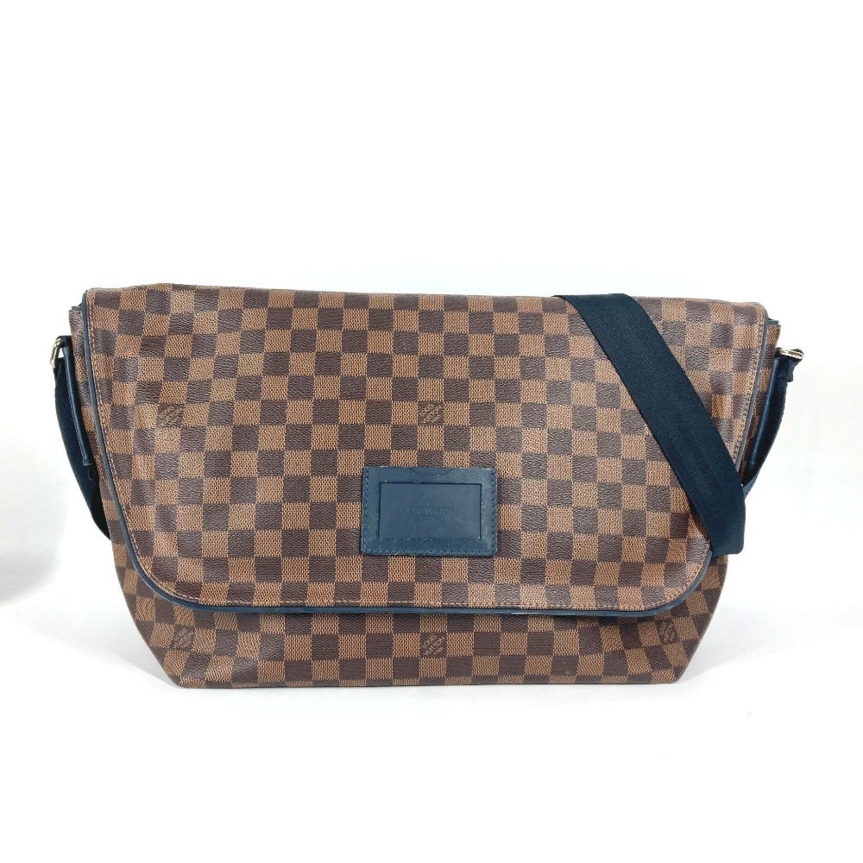 Louis Vuitton Damier Sprinter GM Crossbody Bag Messenger Handbag Flap Shoulder Canvas Men's Ebene Brown