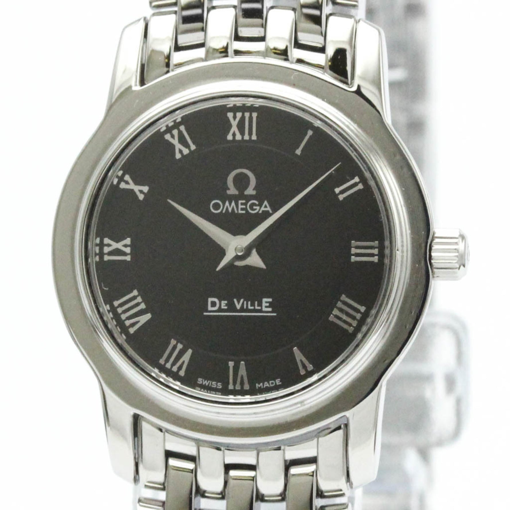 Polished OMEGA De Ville Prestige Steel Quartz Ladies Watch 4570.52