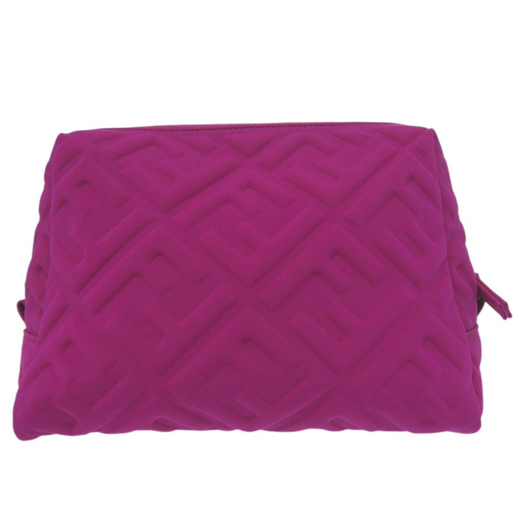 Like new Fendi Beauty Pouch with FF logo and Zucca pattern, Polyamide, 0677