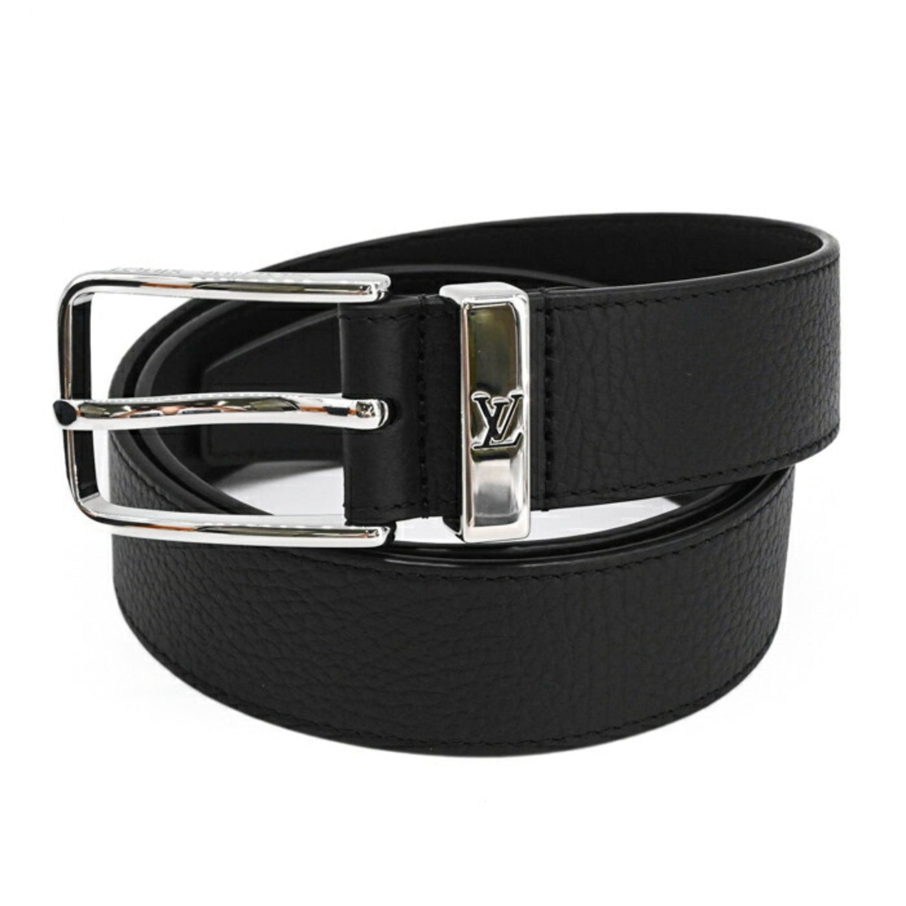 Louis Vuitton Pont Neuf Taiga Leather Belt, #90
