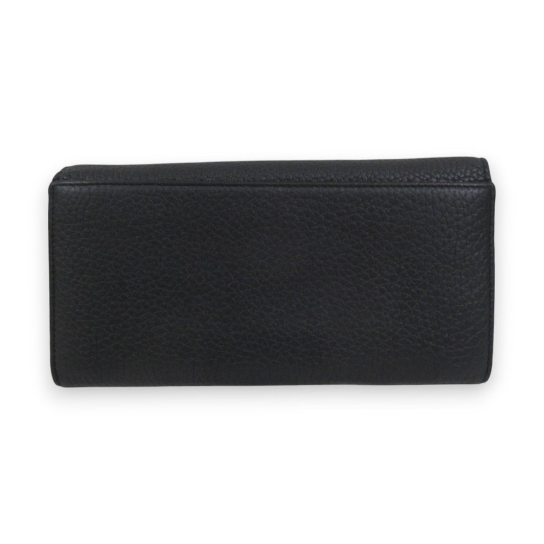 Christian Dior Diorissimo Rencontre Leather Bi-fold Long Wallet Black Purple