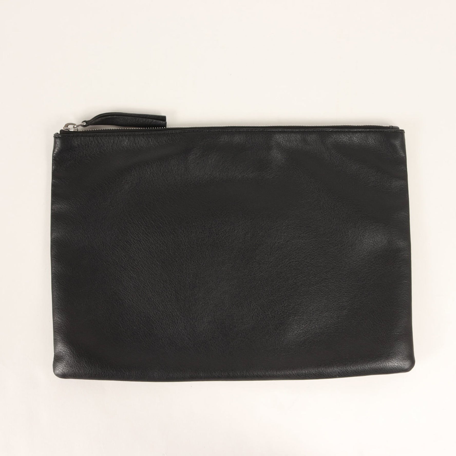 BALENCIAGA Leather Clutch Bag (485110・1060・Z・002123) Black