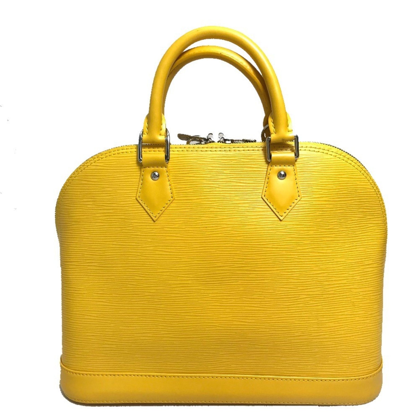 Louis Vuitton Epi Alma PM Tote Bag, Handbag, Leather, Mimosa Yellow