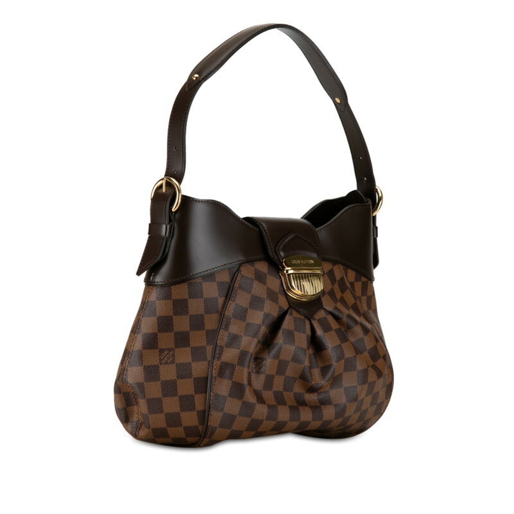 Louis Vuitton Damier Sistine MM Shoulder Bag PVC Leather