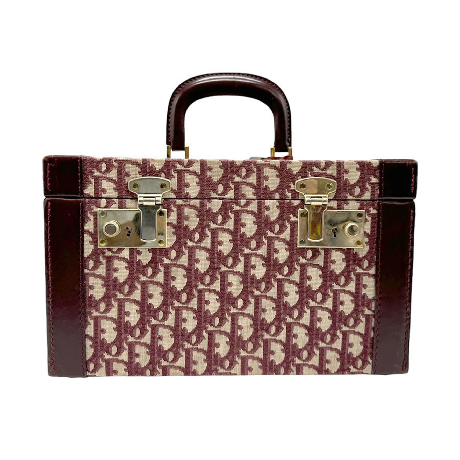 Christian Dior Makeup Box Canvas Leather