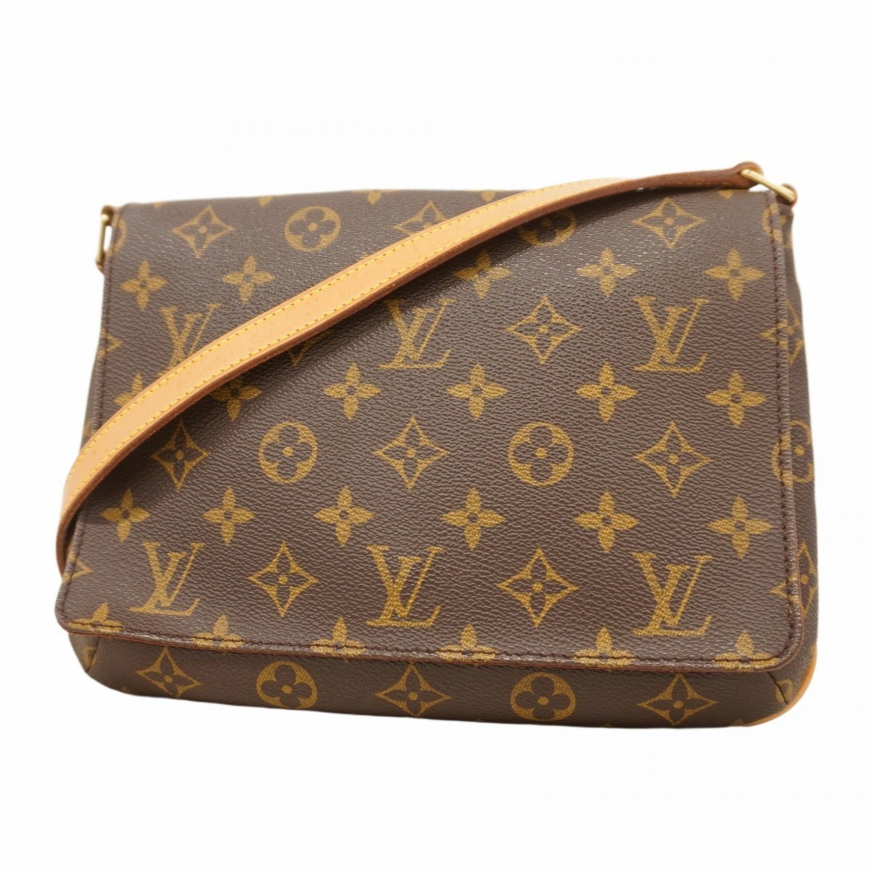 Louis Vuitton Monogram Musette Tango Short Strap Shoulder Bag M51257 Brown Women's