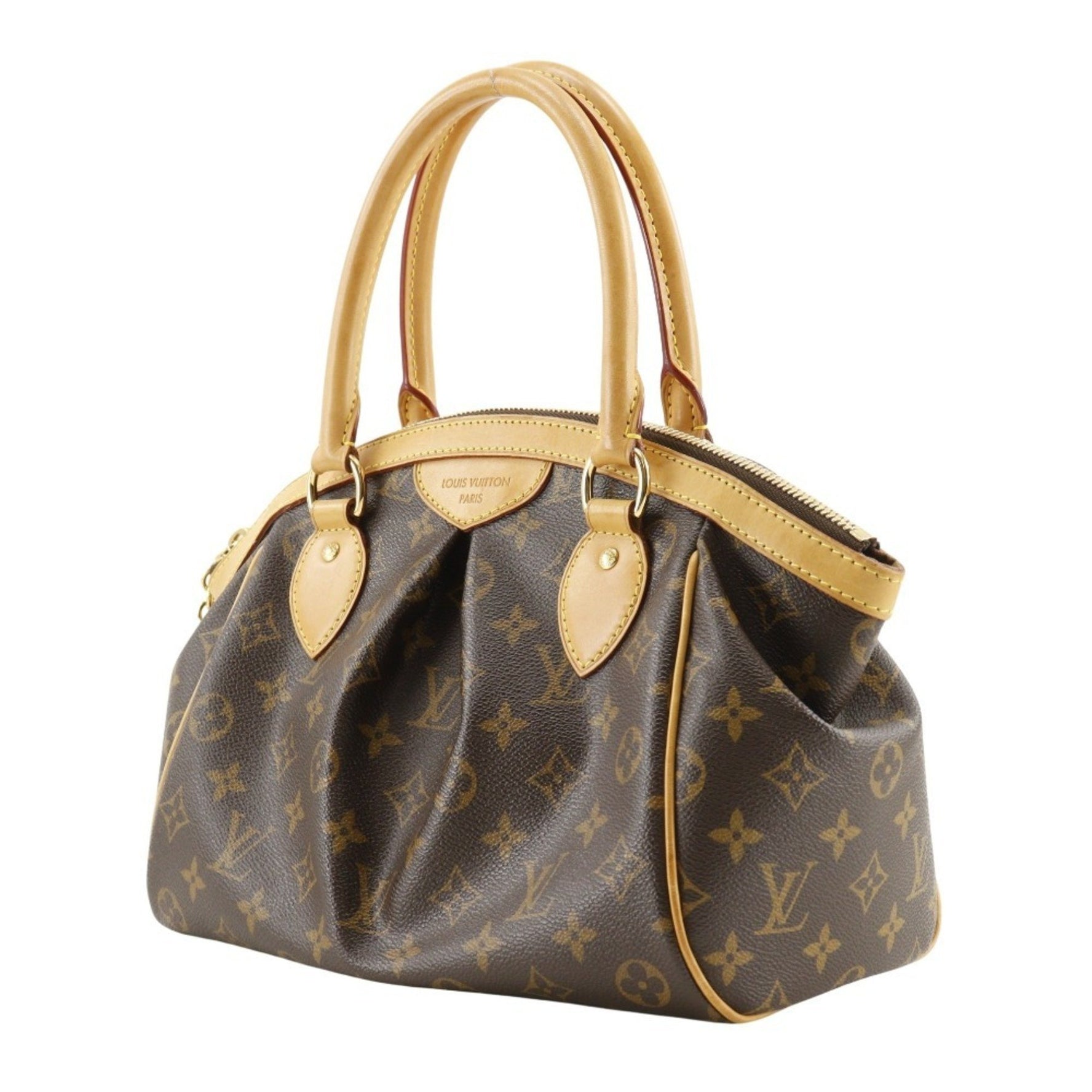 Louis Vuitton Tivoli PM Handbag M40143 Monogram Canvas 2011 Brown A5 Women's