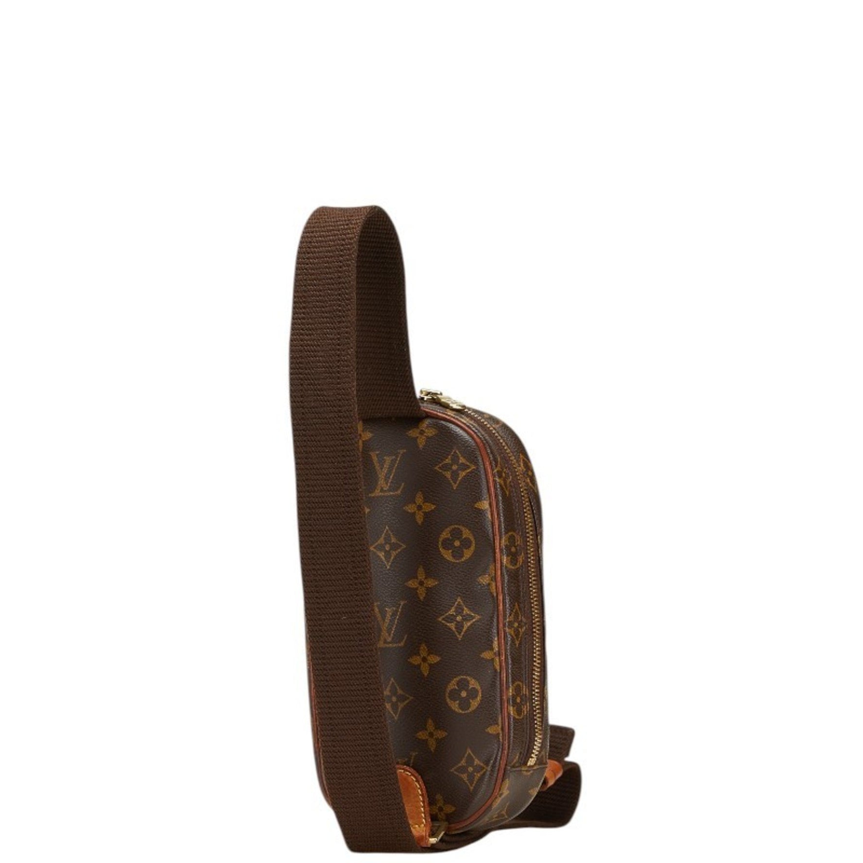 Louis Vuitton Monogram Pochette Ganju Body Bag/Waist Bag PVC Leather