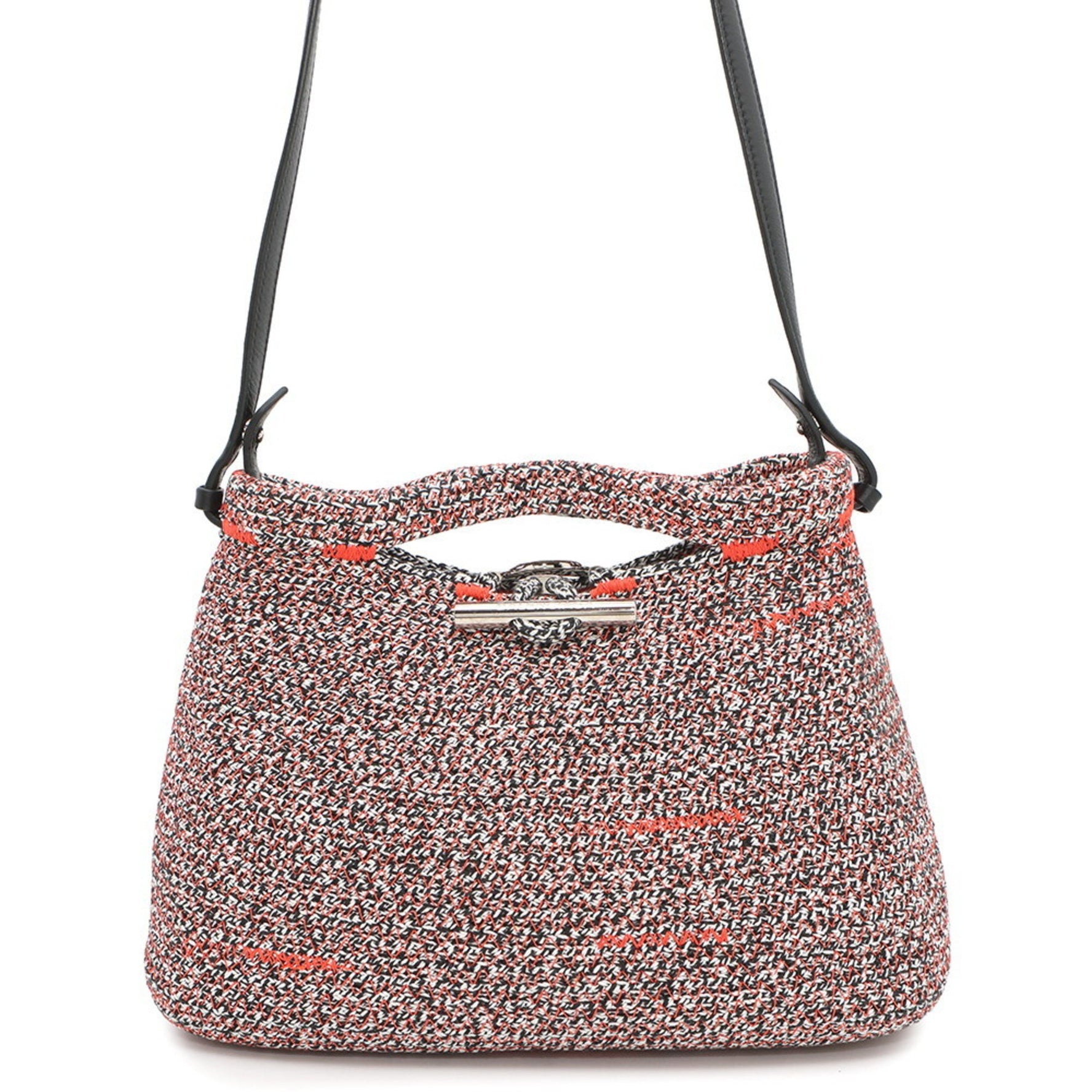 Balenciaga Zigzag Canvas and Leather Shoulder Bag BALENCIAGA