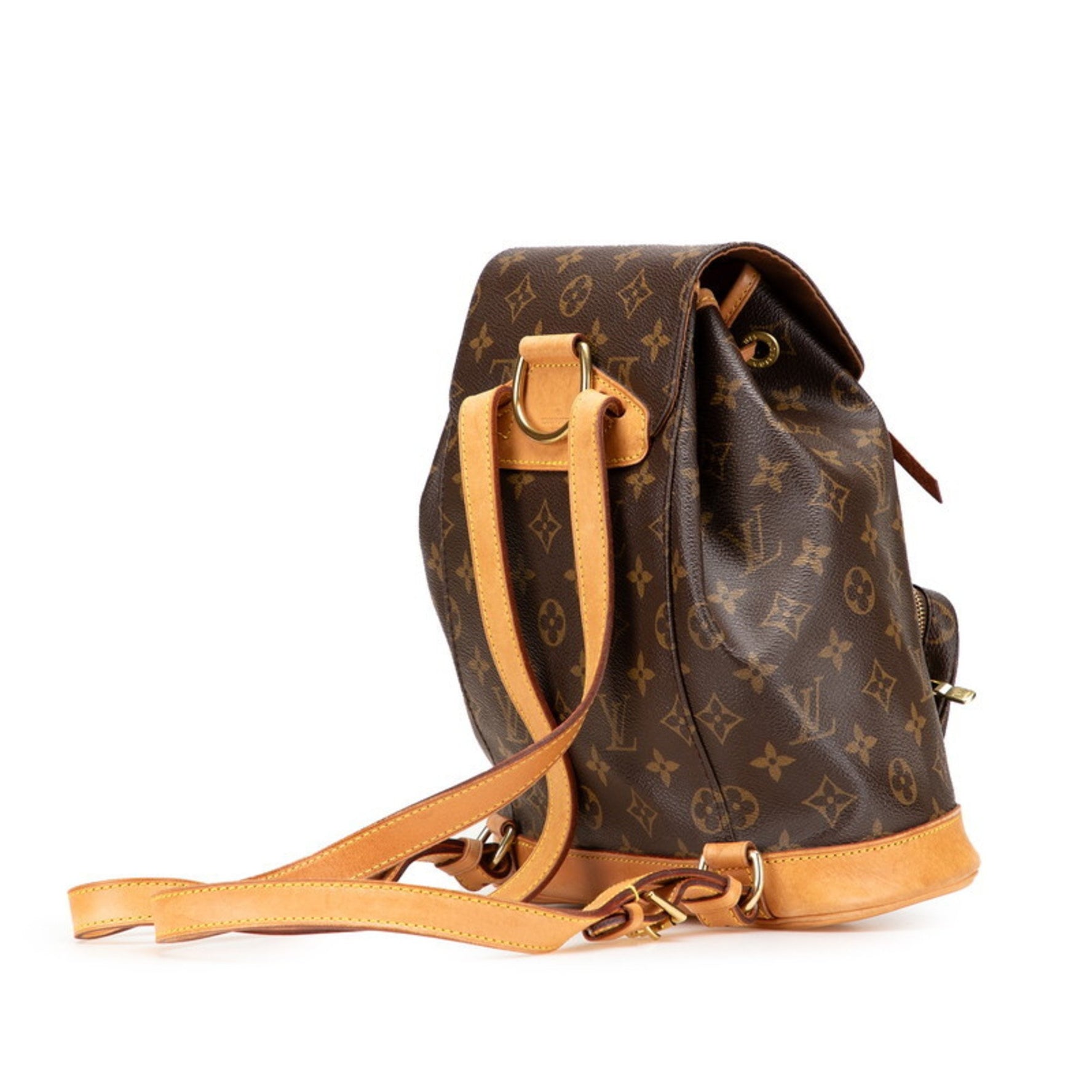Louis Vuitton Monogram Montsouris MM Backpack Leather LOUIS VUITTON