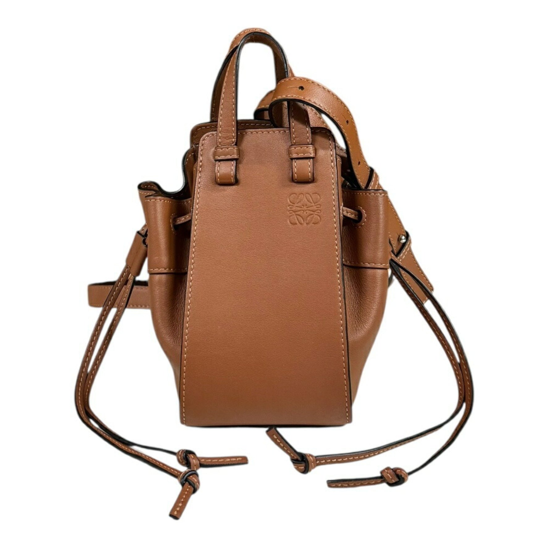 LOEWE Drawstring Hammock Mini Shoulder Bag Leather