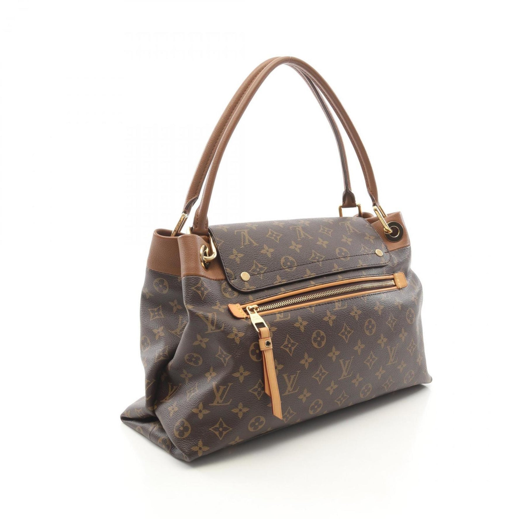 Louis Vuitton Olympe Shoulder Bag, Coated Canvas and Leather, Monogram, Brown