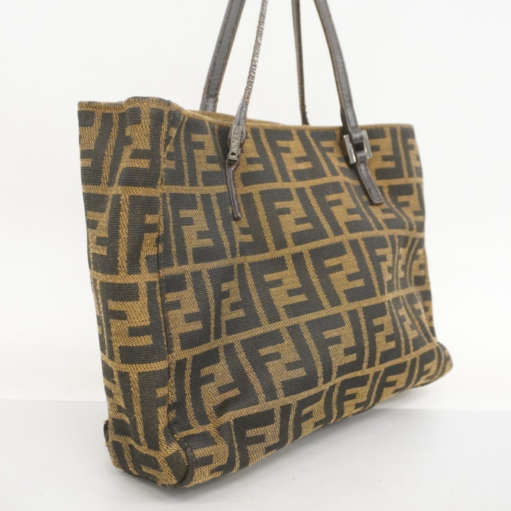 Fendi Zucca nylon canvas handbag in
