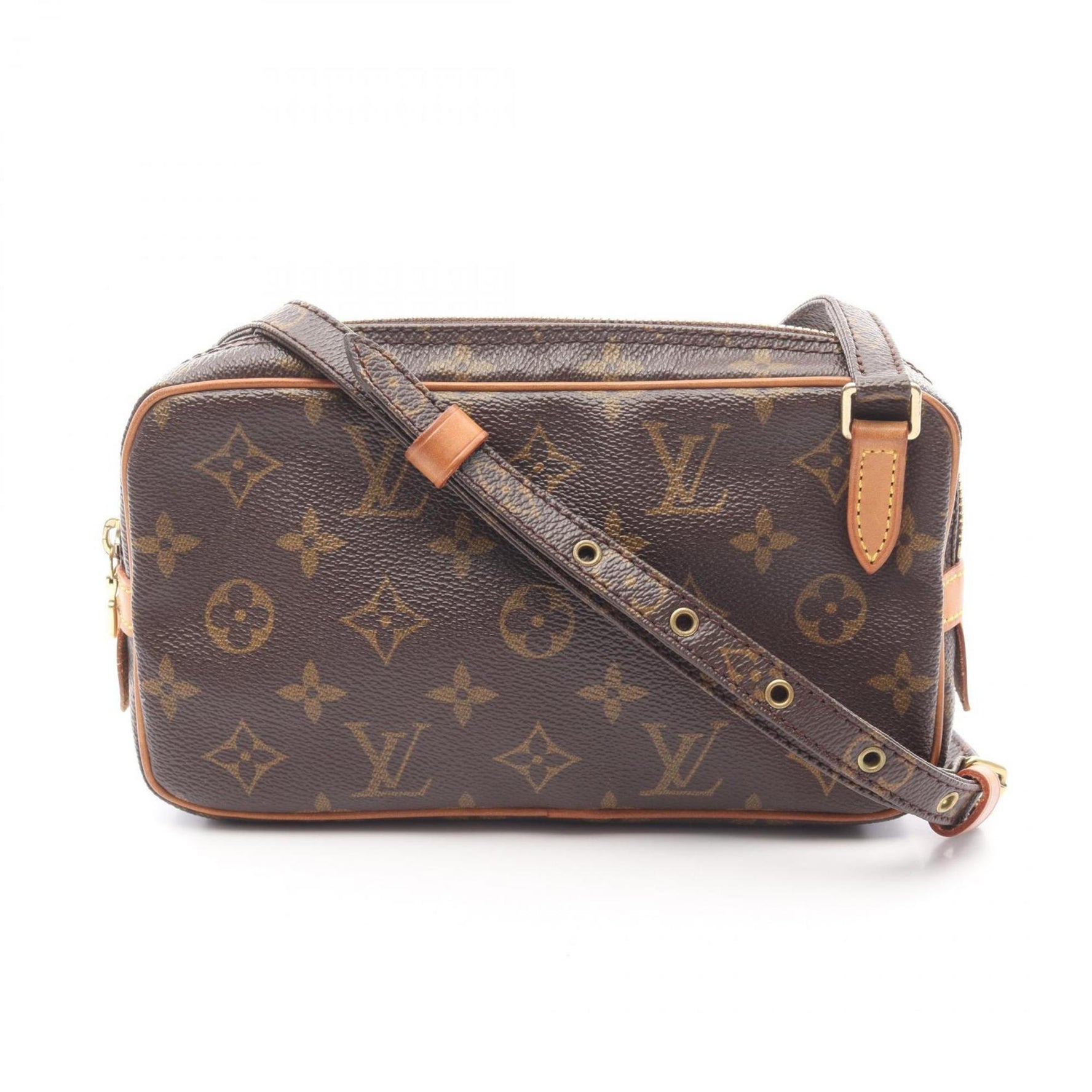 Louis Vuitton Marly Bandouliere Shoulder Bag, Coated Canvas and Leather, Monogram, Brown