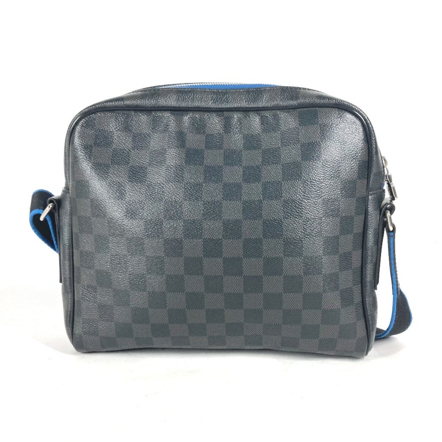 Louis Vuitton Damier Graphite Dayton PM Bag, Crossbody Shoulder Canvas, Men's, Black
