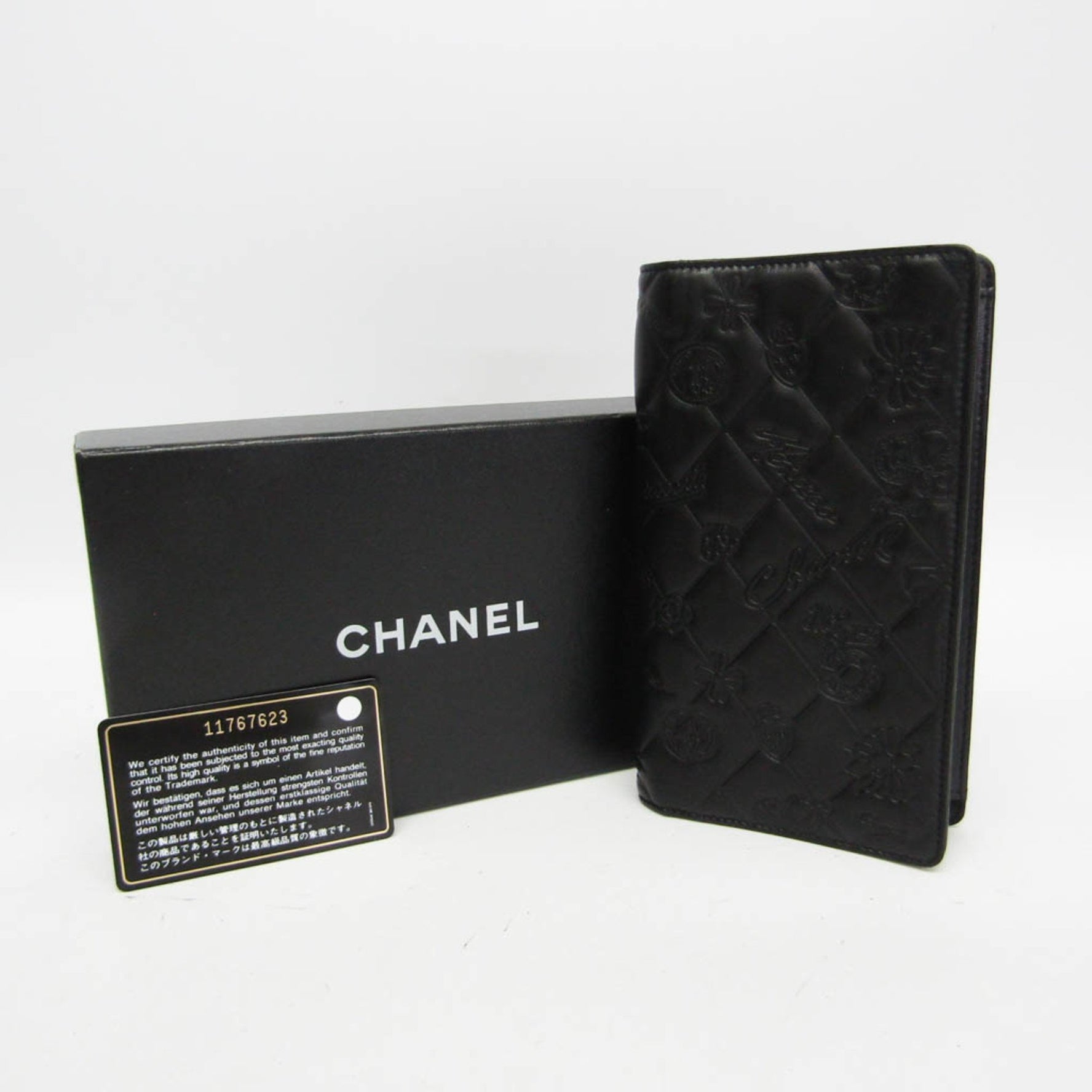Chanel Symbol Charm Leather Long Wallet (bi-fold)