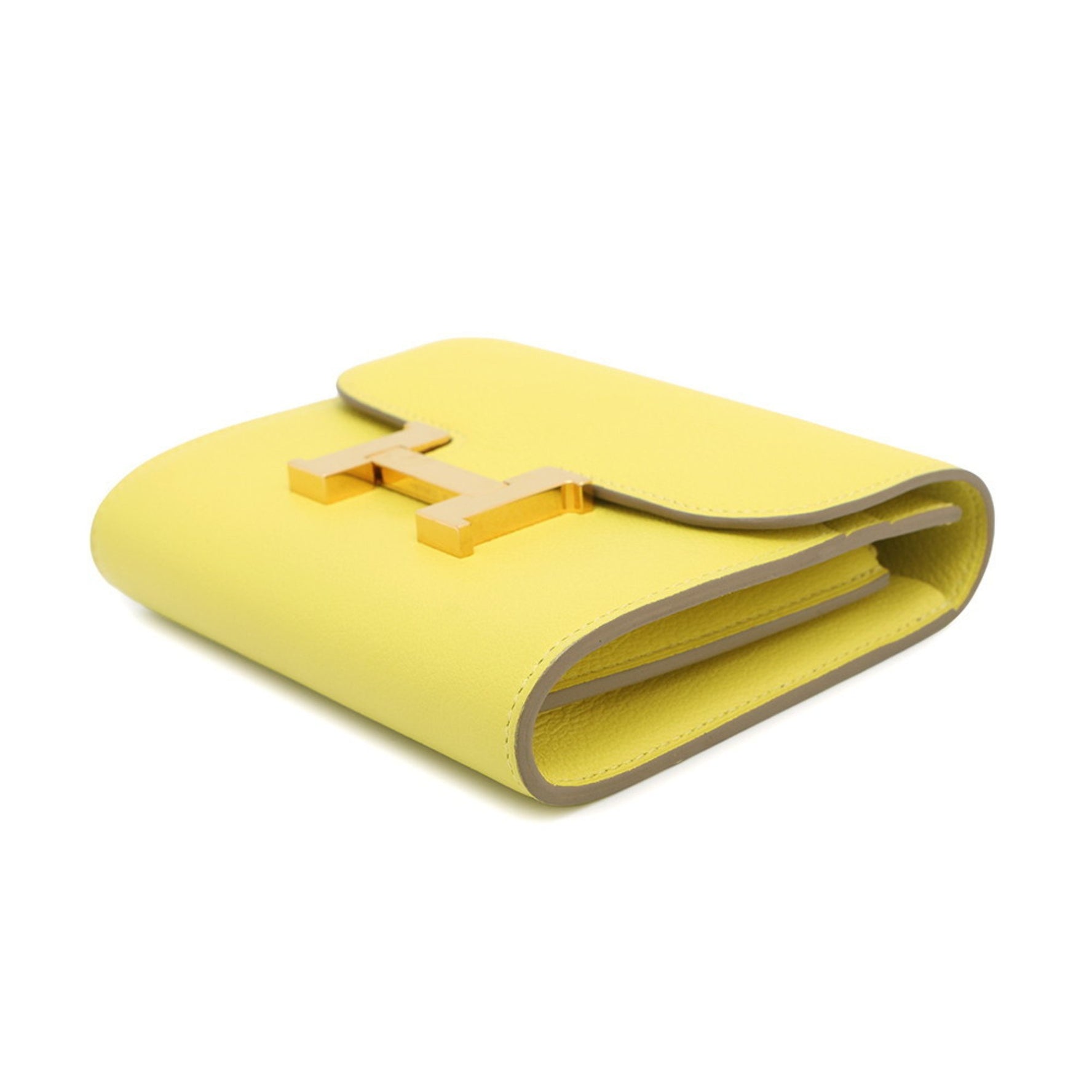 Hermes Wallet Constance Compact Evercolor Y Stamp