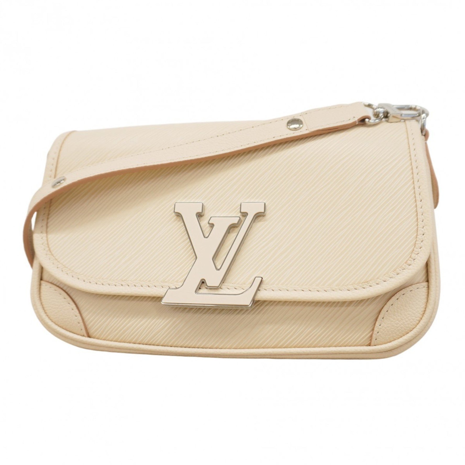 Louis Vuitton Epi Buschi Shoulder Bag M59457 Quartz White Women's
