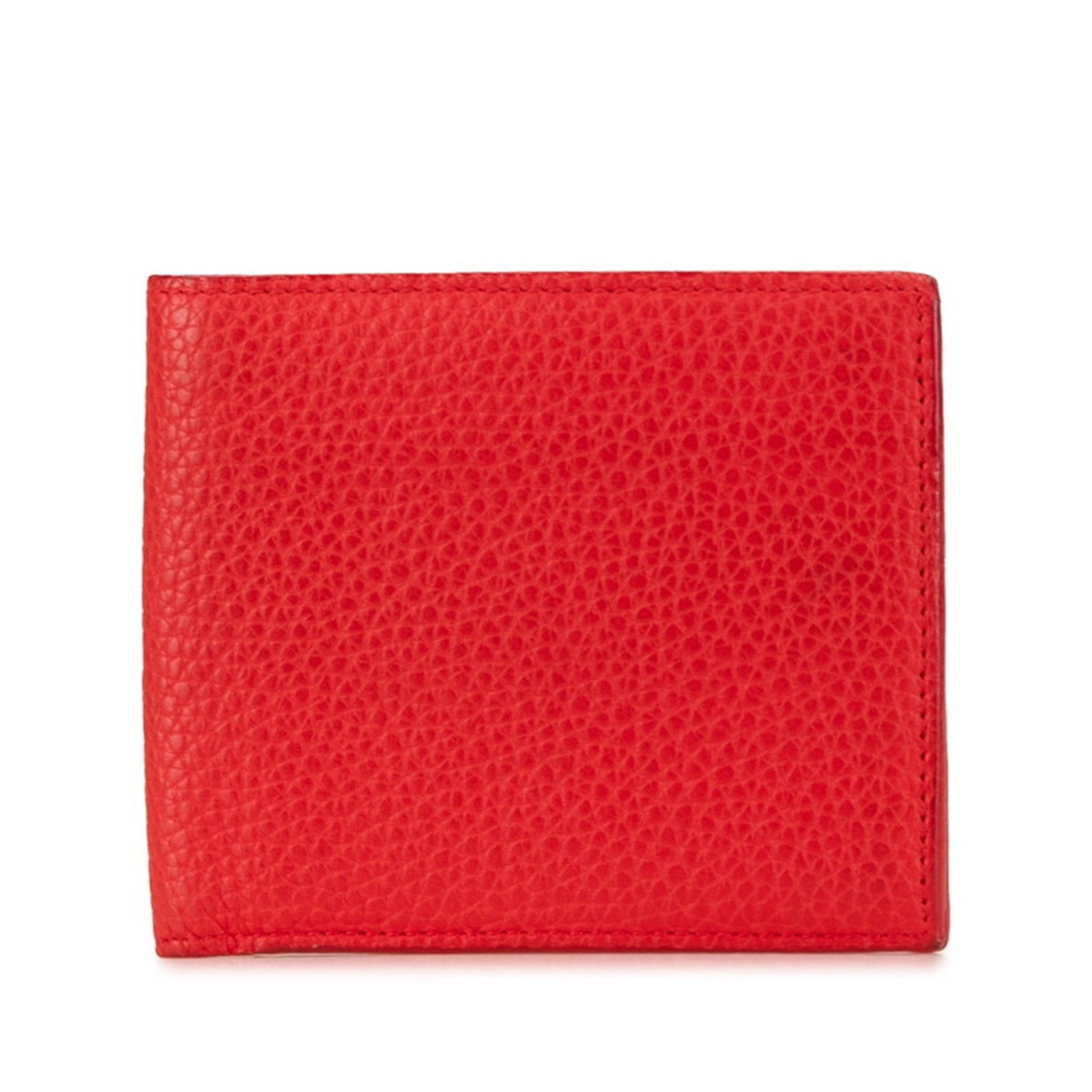 Bottega Veneta Bi-fold Wallet Red Leather BOTTEGAVENETA