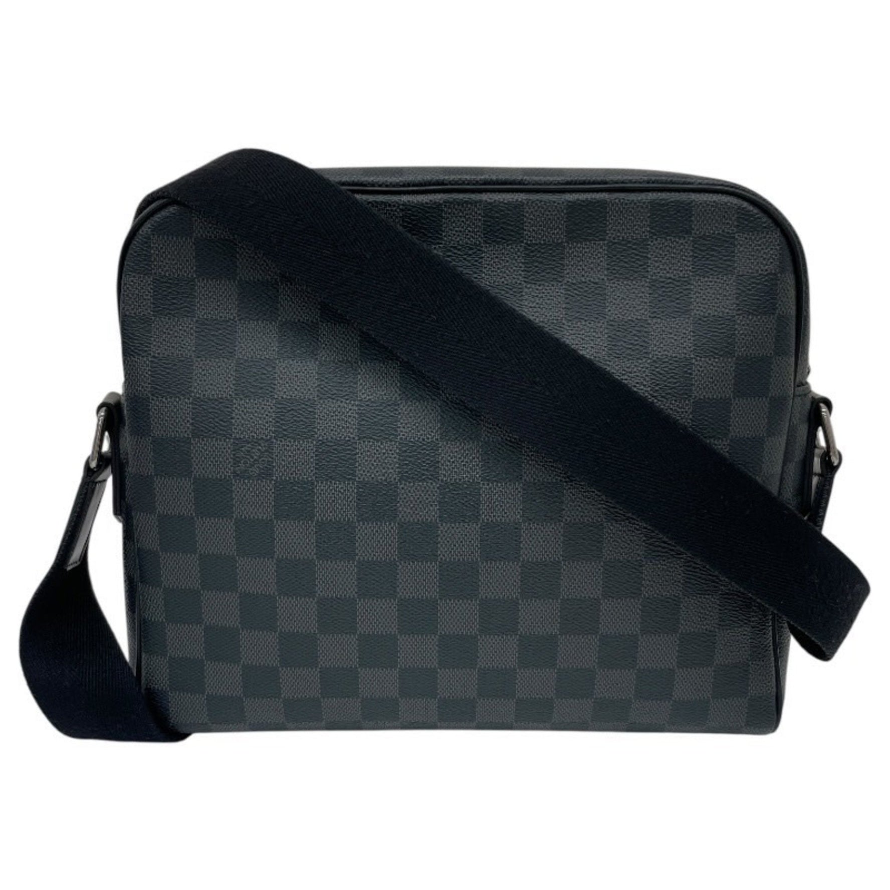 Louis Vuitton Dayton PM Damier Graphite Gray and Leather Messenger Bag