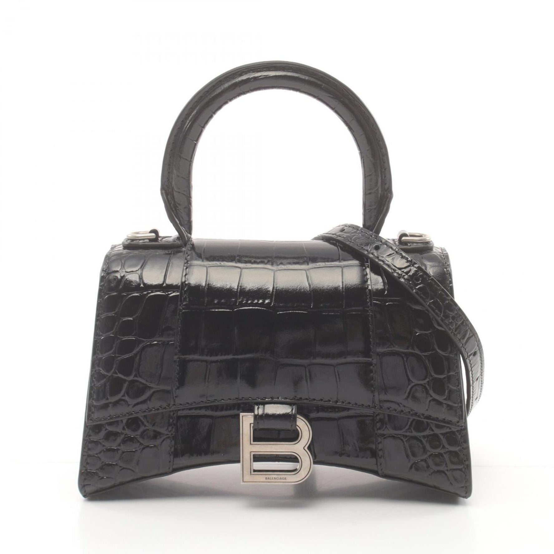 BALENCIAGA HOURGLASS XS Handbag Leather