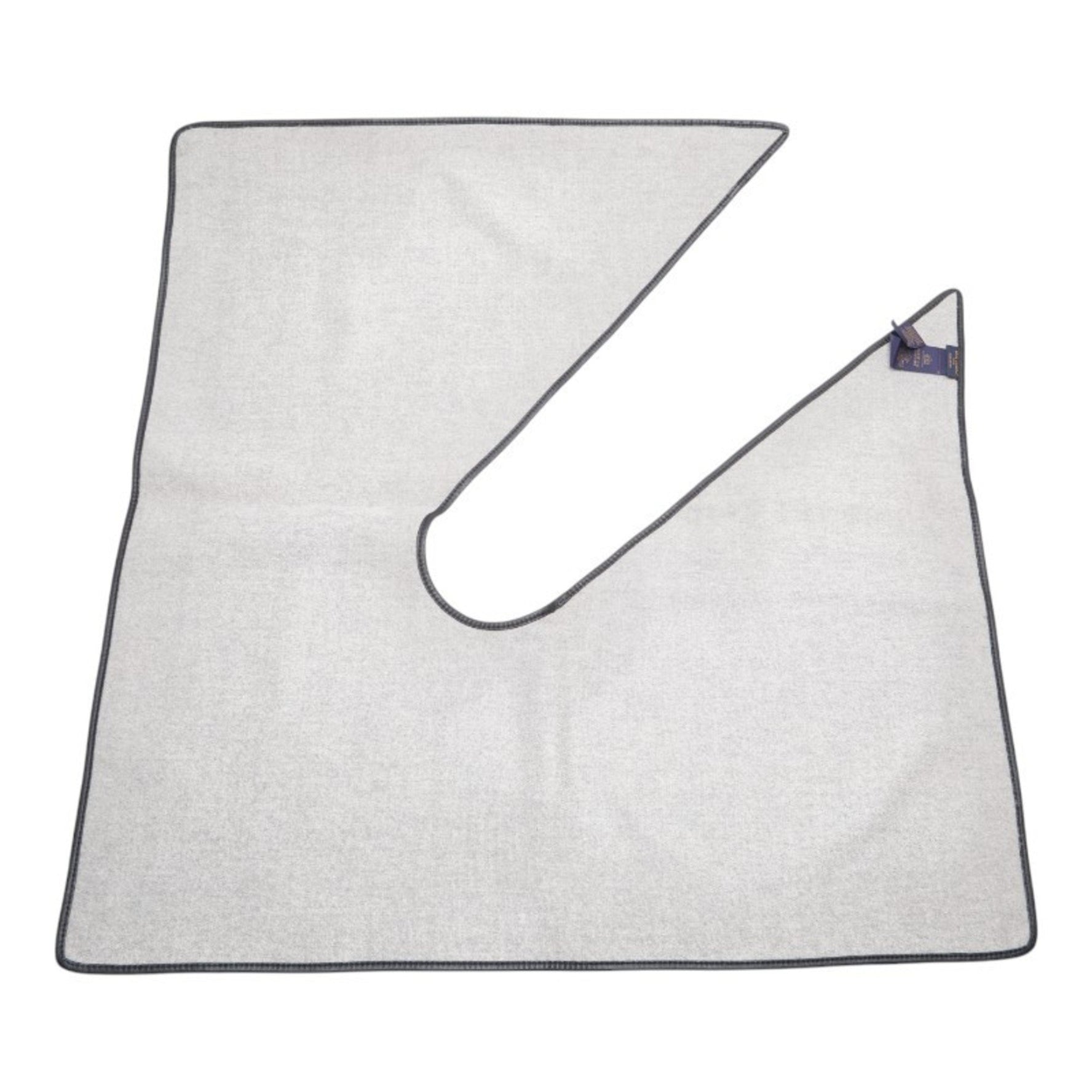 Louis Vuitton Shawl 70 Explorer Stole Gray Black Wool