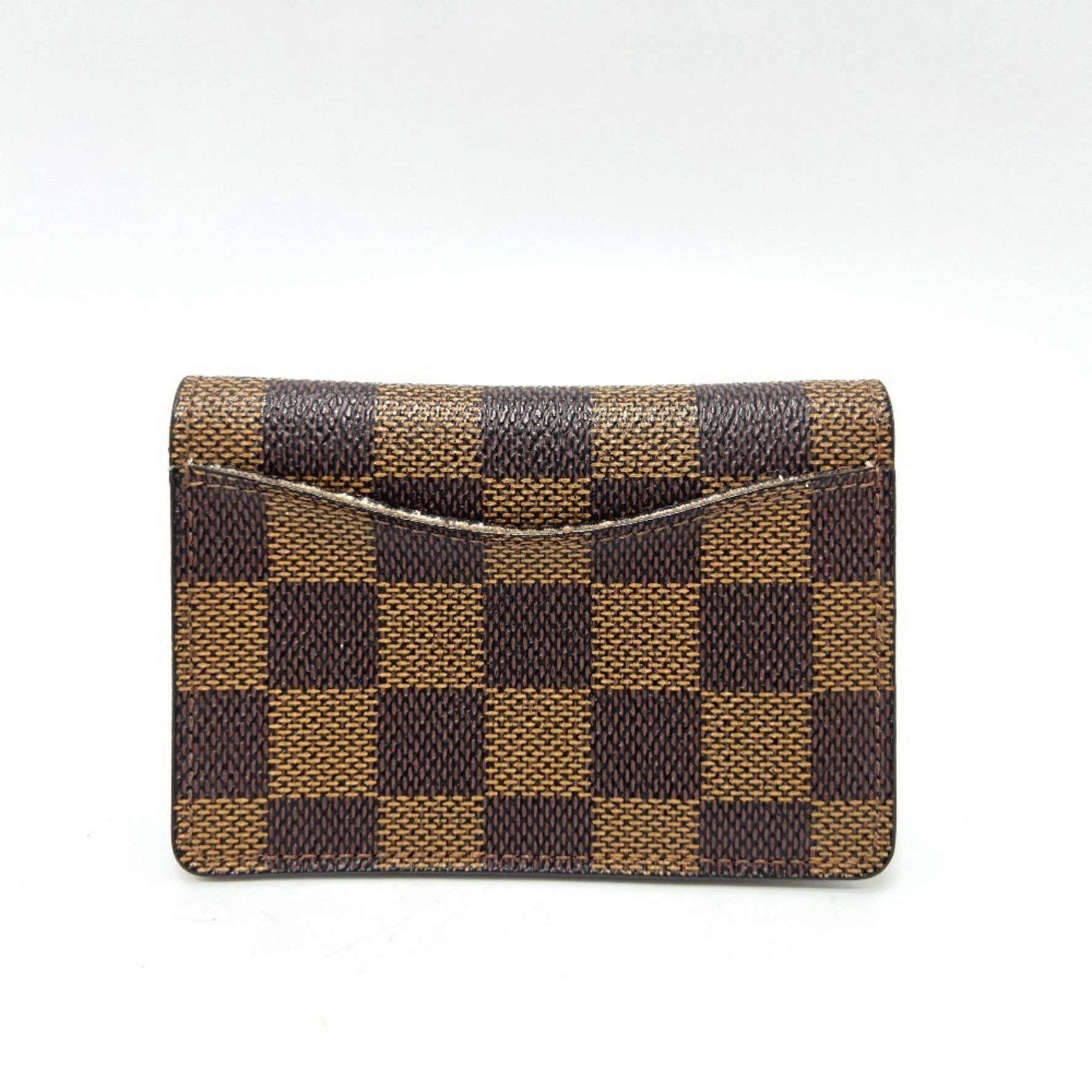 Louis Vuitton Organizer de Poche Business Card Holder IC Case Holder/Card Damier Canvas Ebene Brown