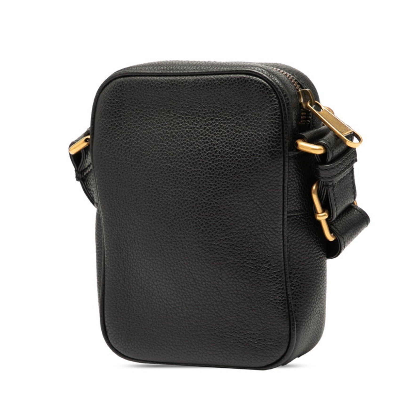 Gucci Sherry Line Shoulder Bag Black Multicolor Leather