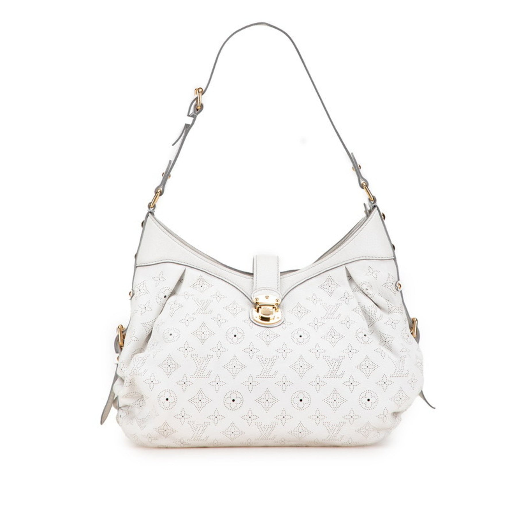 Louis Vuitton Monogram Mahina XS Shoulder Bag Bron White Leather LOUIS VUITTON