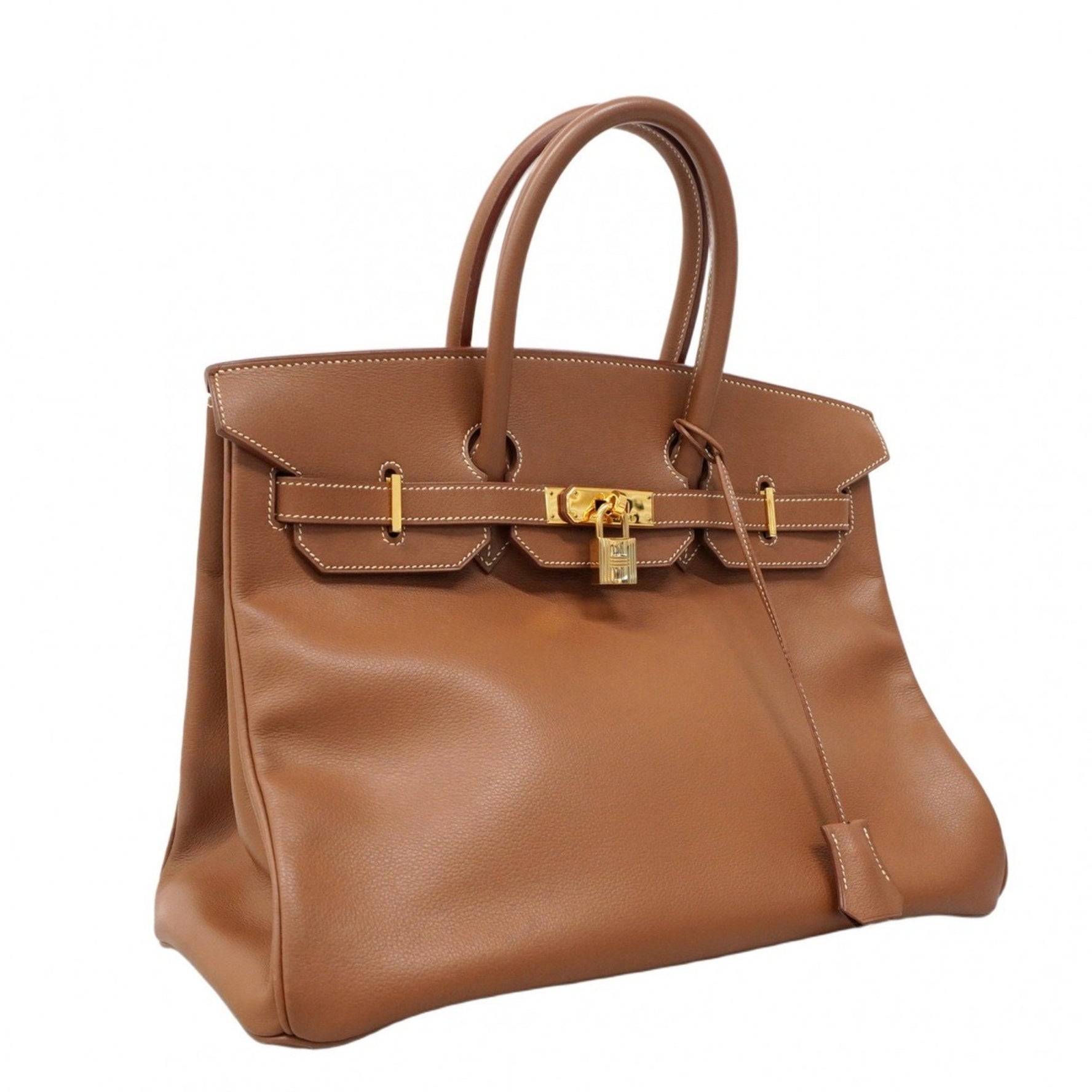 Hermes Hermès Birkin 35 handbag, Vacherie Cognac, C stamp, women's, P1297636